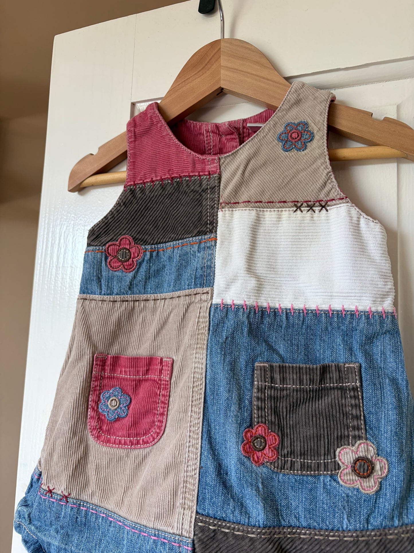 Vintage Patchwork Floral Dress