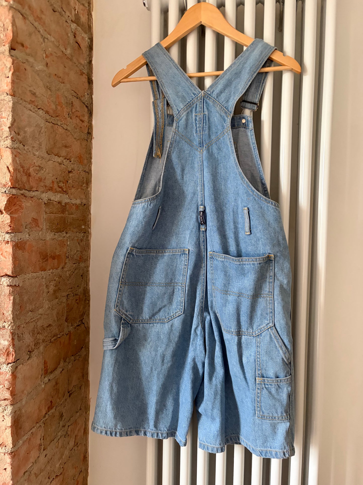 Vintage 90s Adult Mickey Mouse Shortalls 8-10 UK