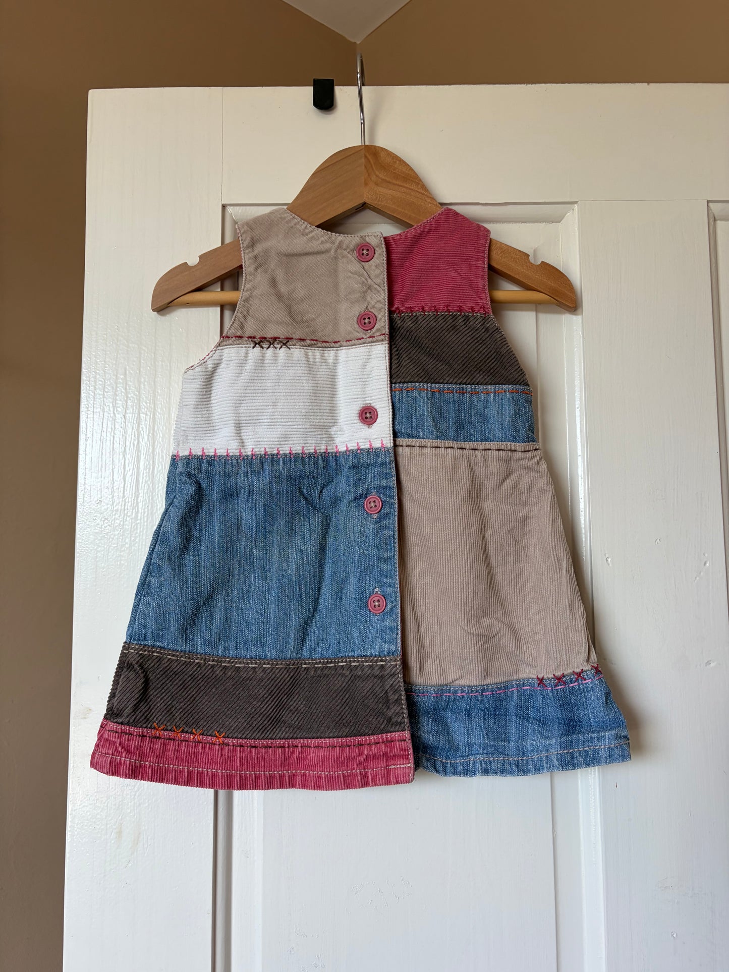 Vintage Patchwork Floral Dress