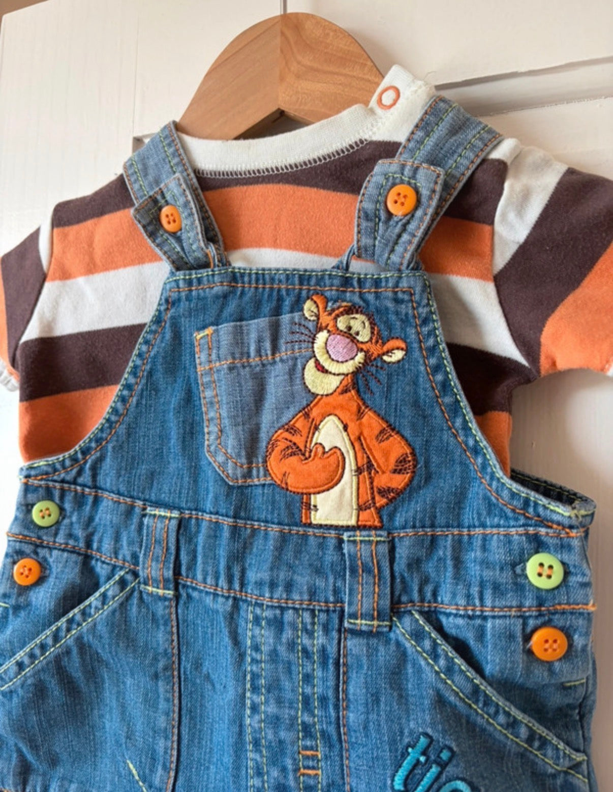 Vintage Tigger Shortalls & Top 3-6 Months