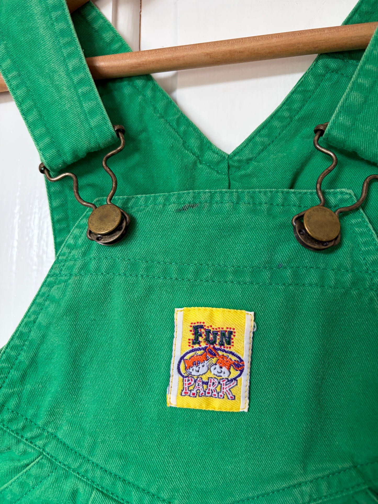 Vintage Wide Leg Flared Shortalls 12-18 MonthS