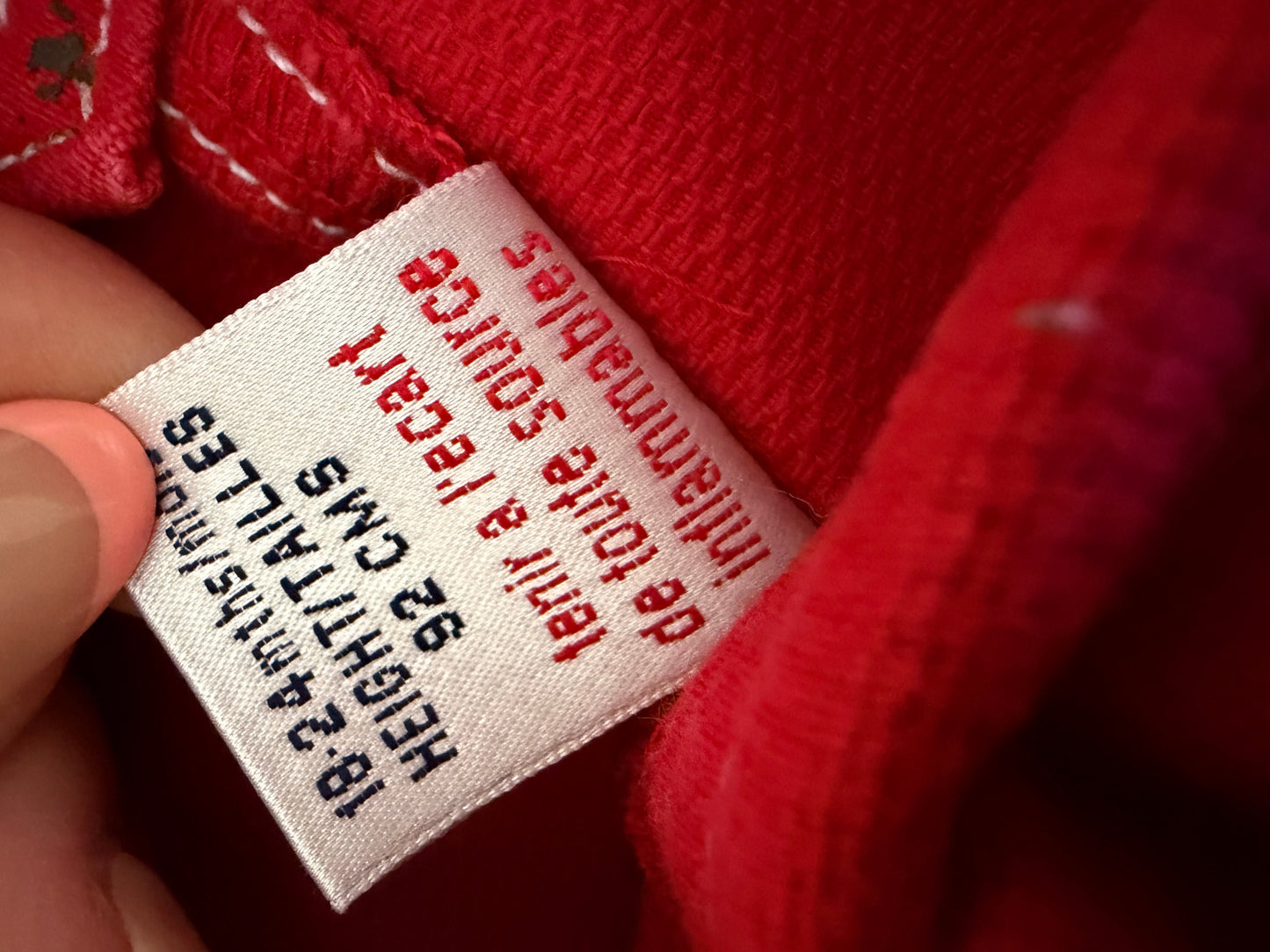 Vintage Wide Leg Red Shortalls 18-24 Months