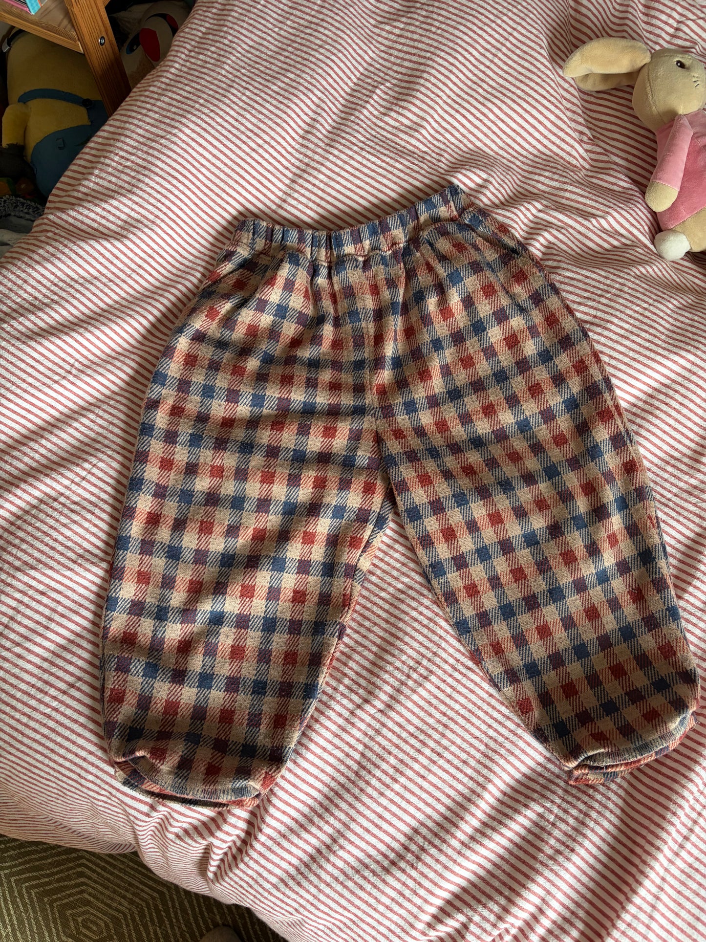 Vintage Checkerboard Harem Trousers 1-3 Years