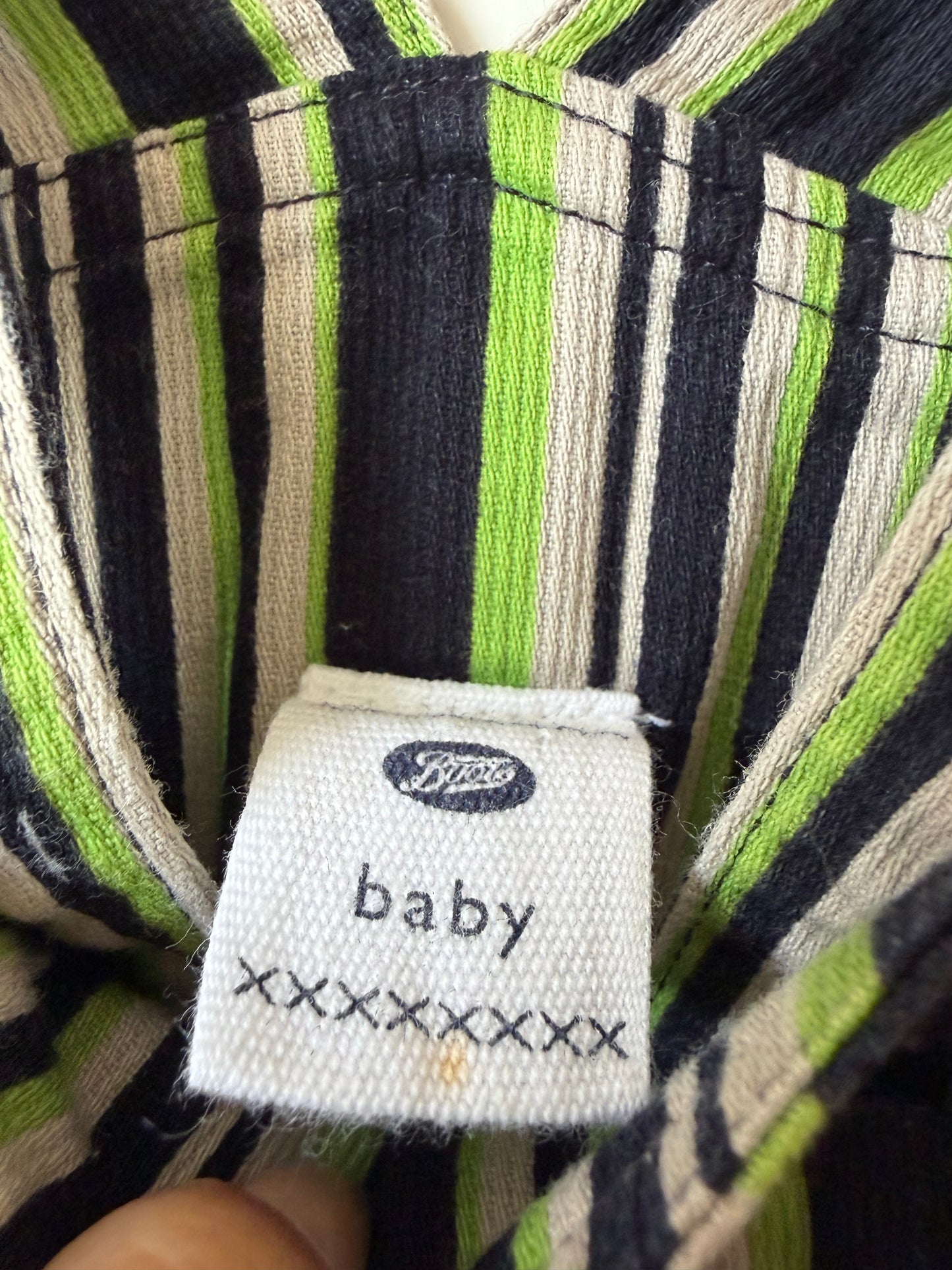 Vintage Striped Shortalls 0-1 Month