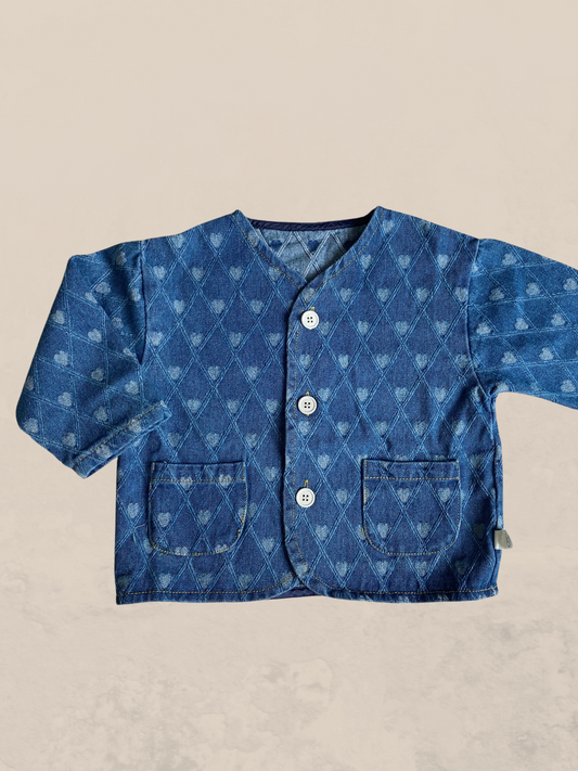 Wren Denim Jacket - Hearts