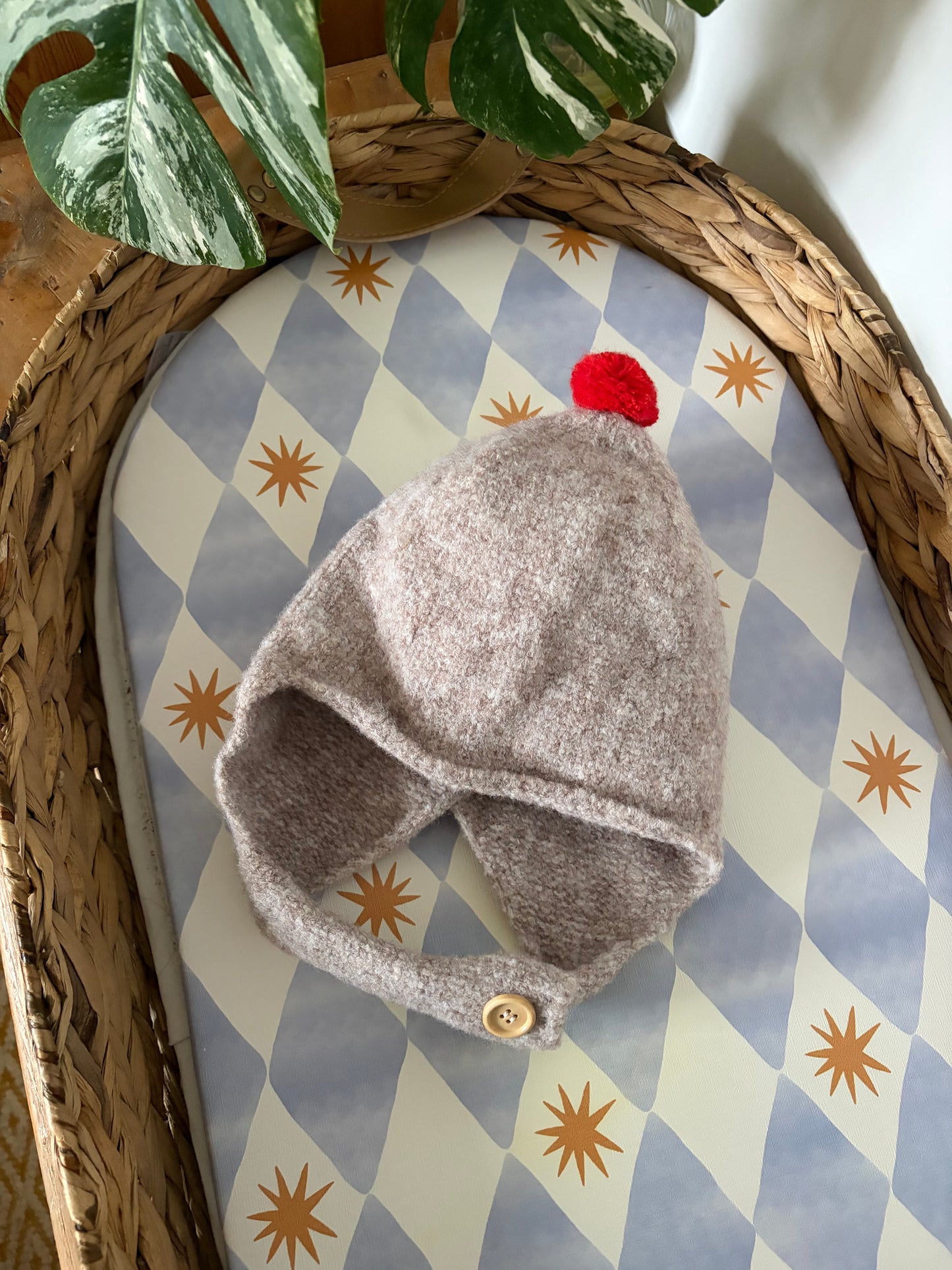 Harper Bobble Bonnet - Grey