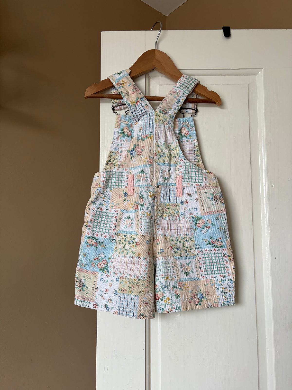 Vintage Patchwork Shortalls