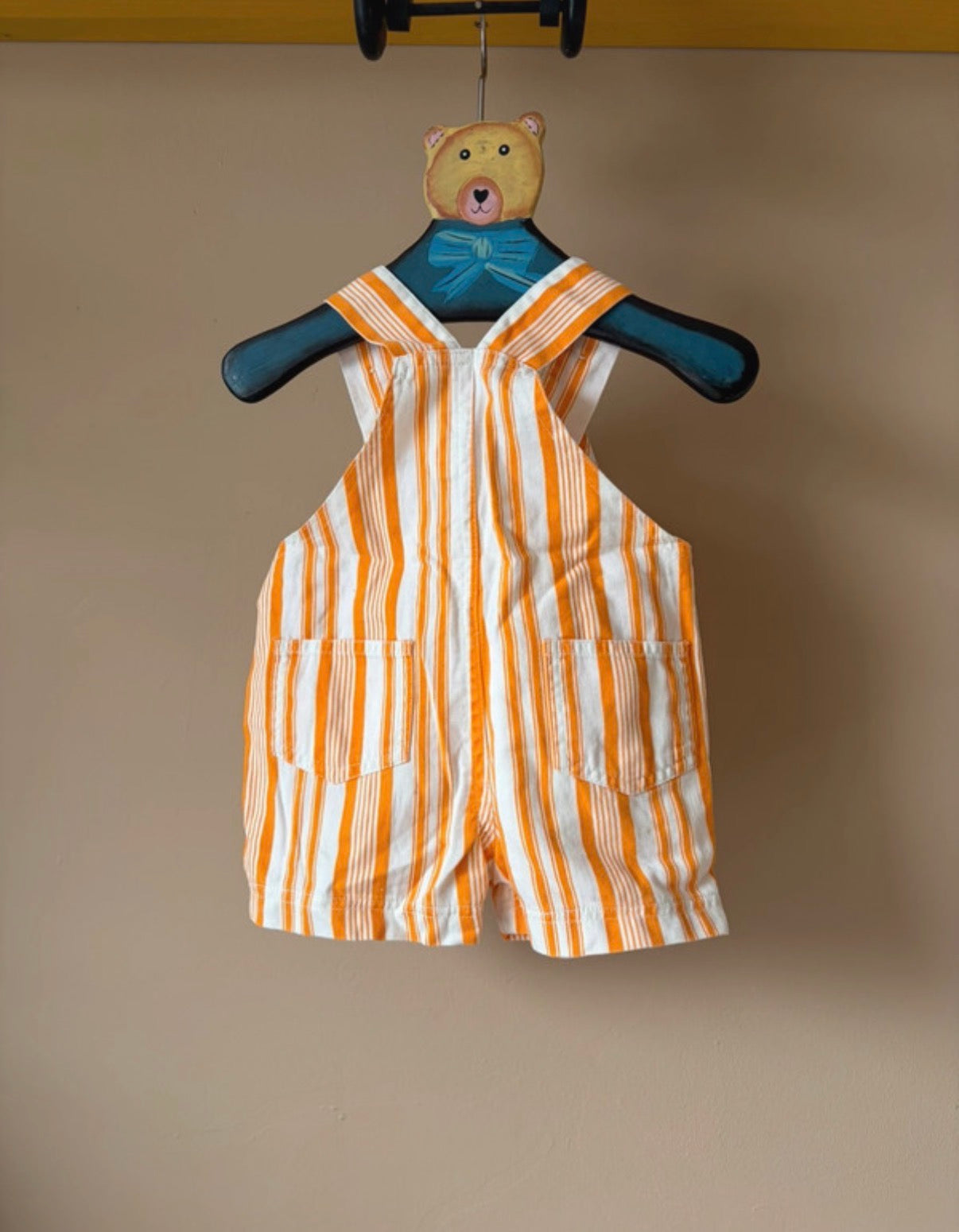 Vintage Striped Shortalls 0-3 Months