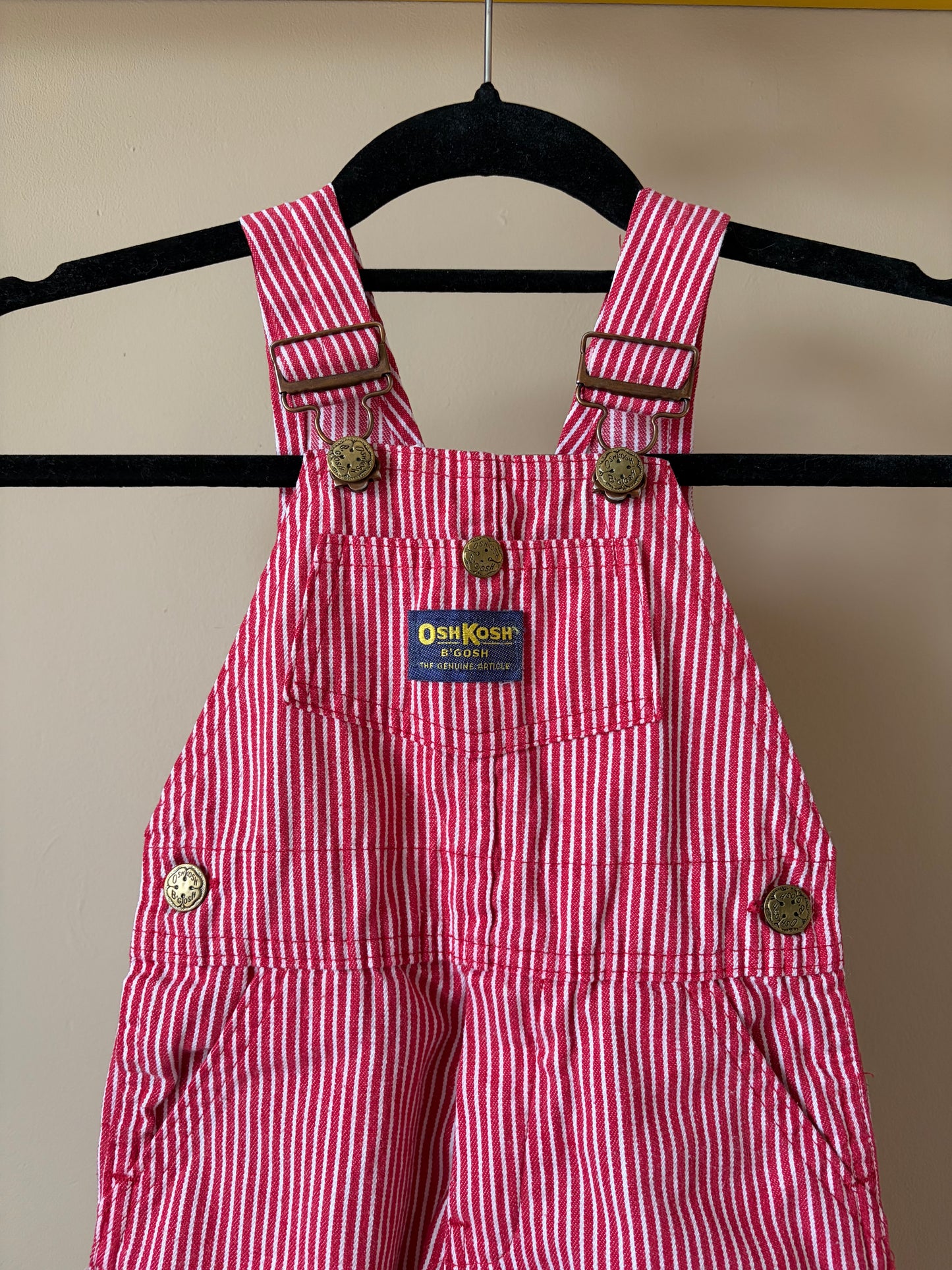 Vintage Oshkosh Hickory Red Dungarees 2 Years
