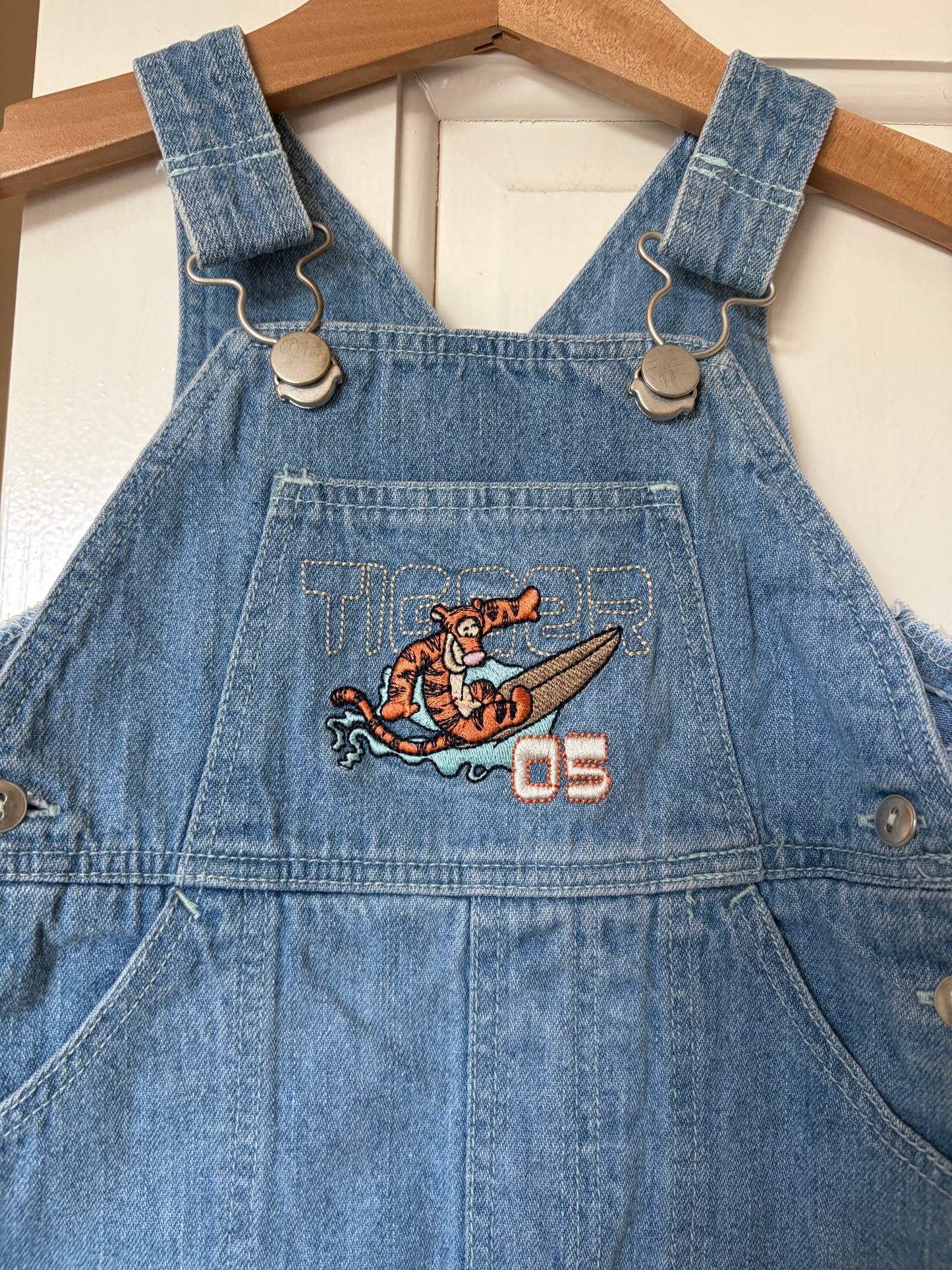 Vintage Winnie the Pooh Tigger Shortalls 3-6 Months