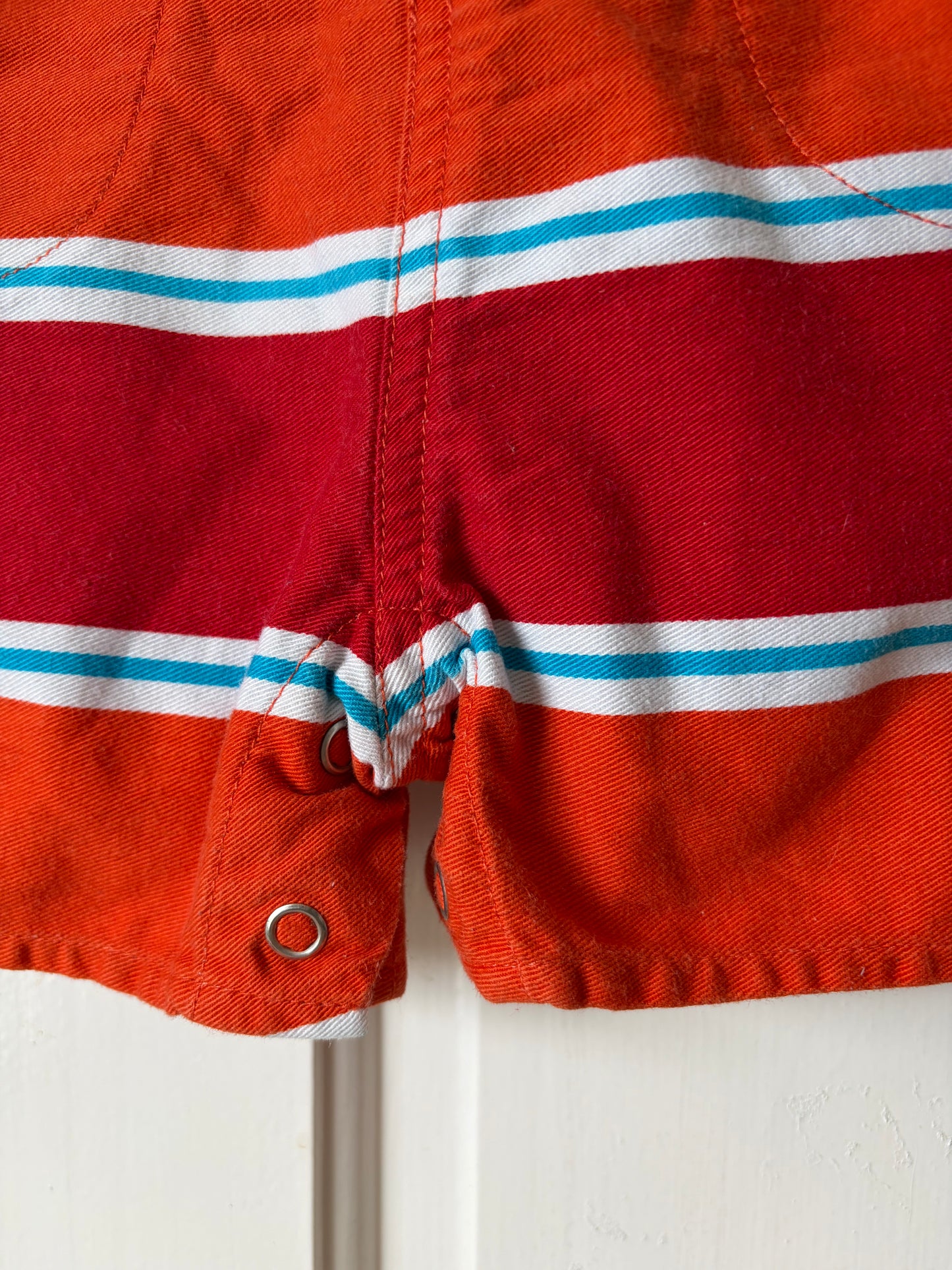 Vintage Striped Shortalls 6-9 Months