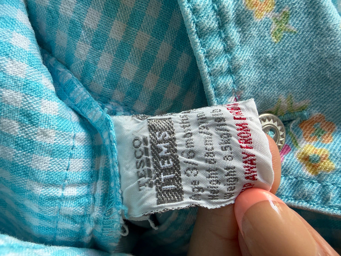 Vintage Floral & Gingham Bubble Shortalls 3-6 Months