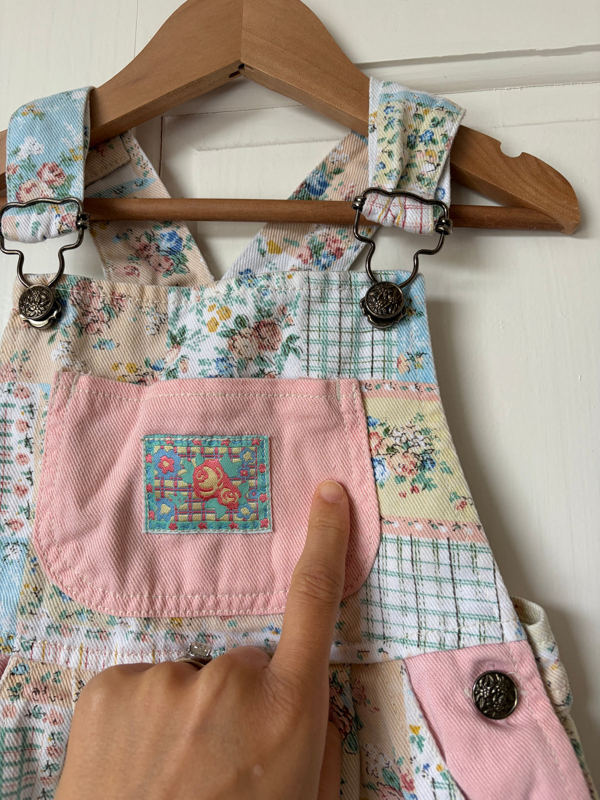 Vintage Patchwork Shortalls