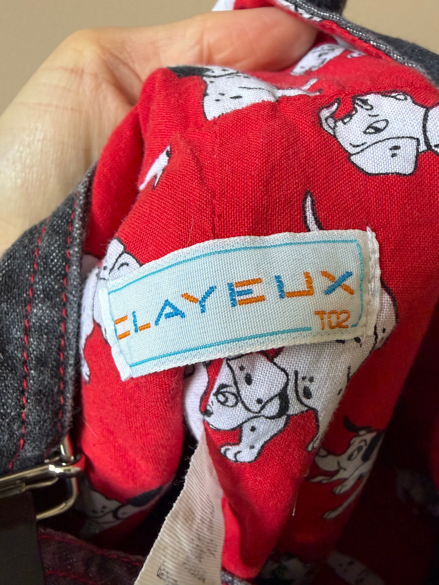 Rare Vintage Disney 101 Dalmatian Interactive Dungarees 3-6 Months