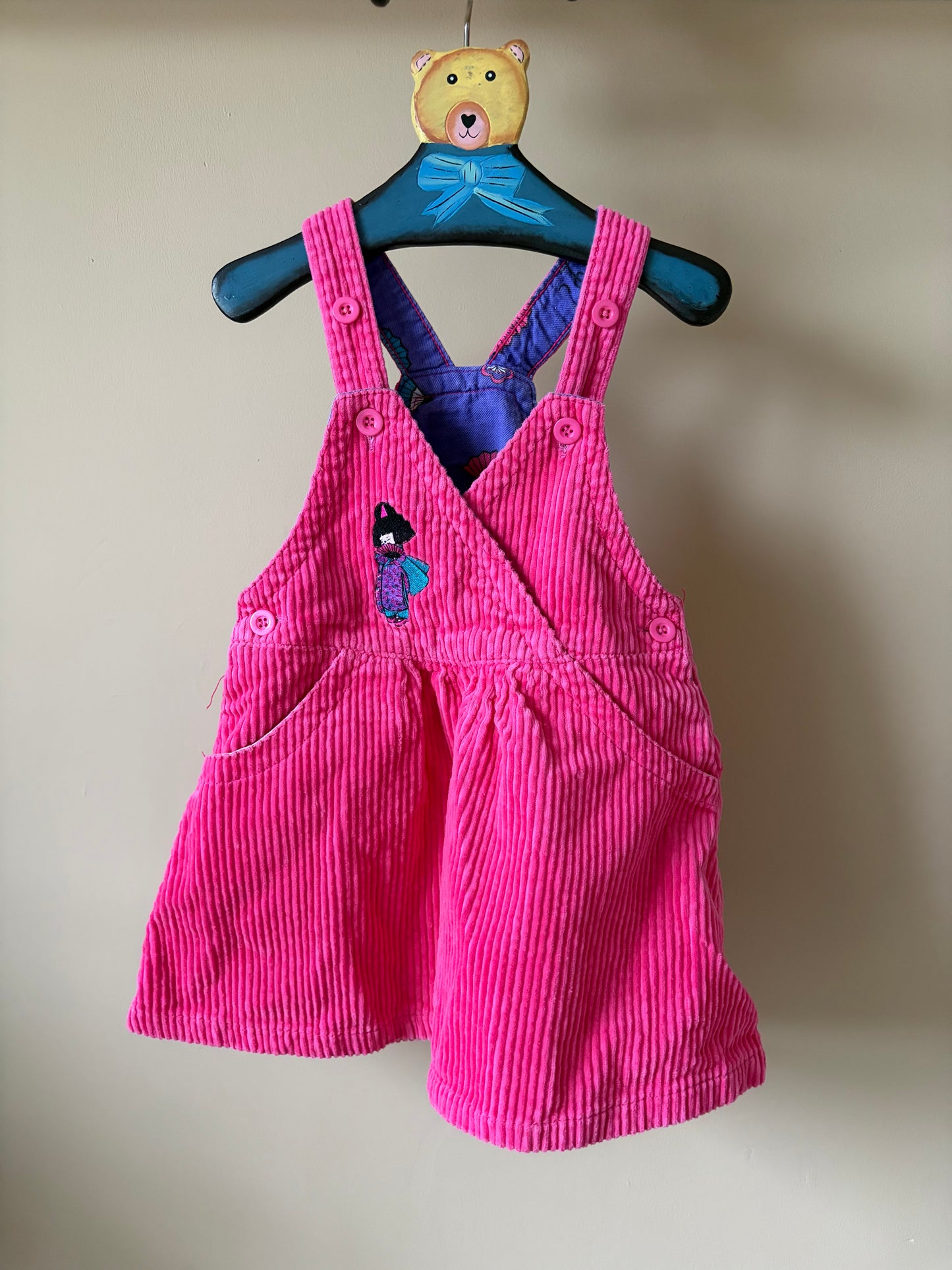 Vintage Corduroy Pinafore Dress 18-24 Months