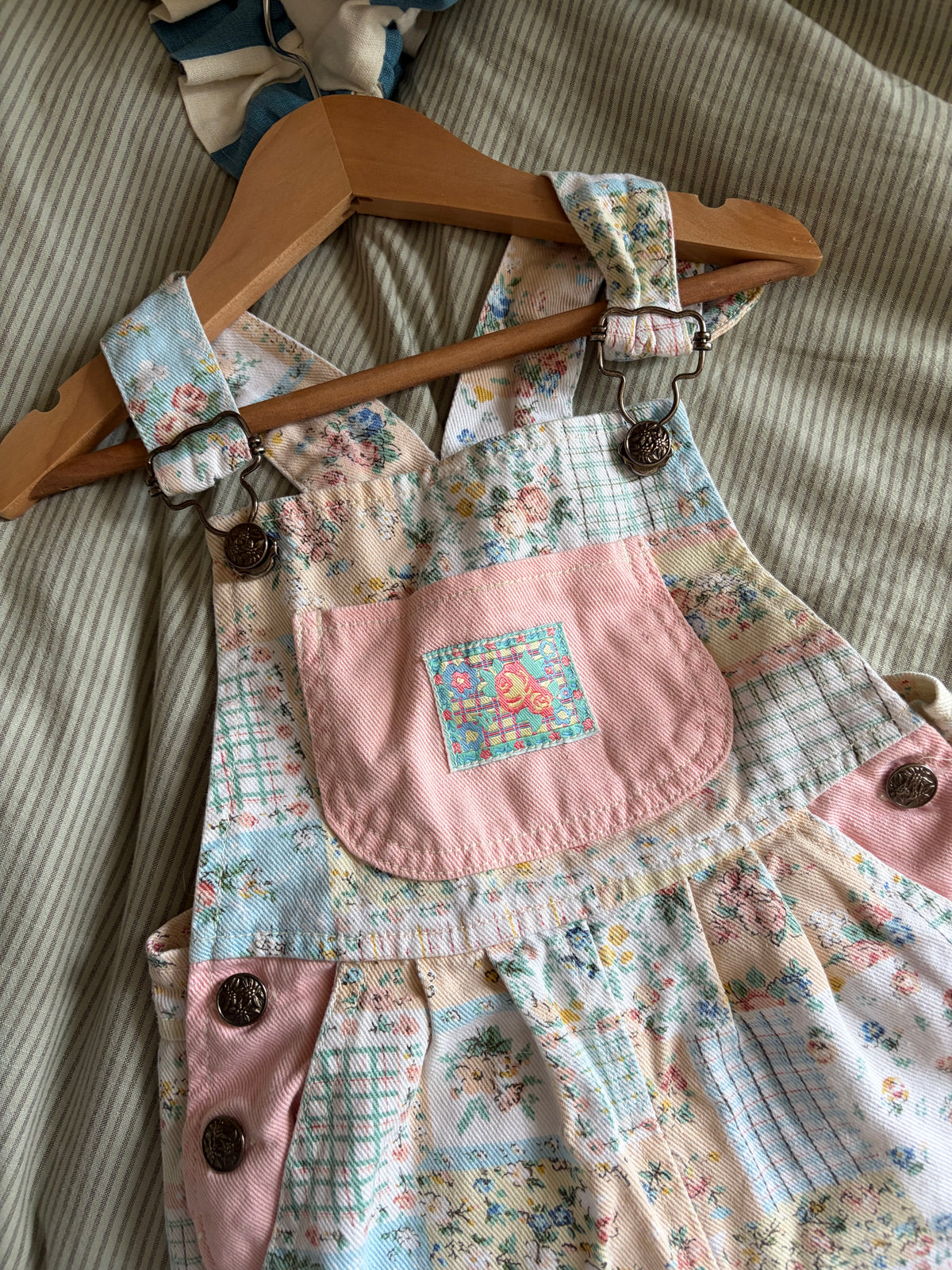 Vintage Patchwork Shortalls