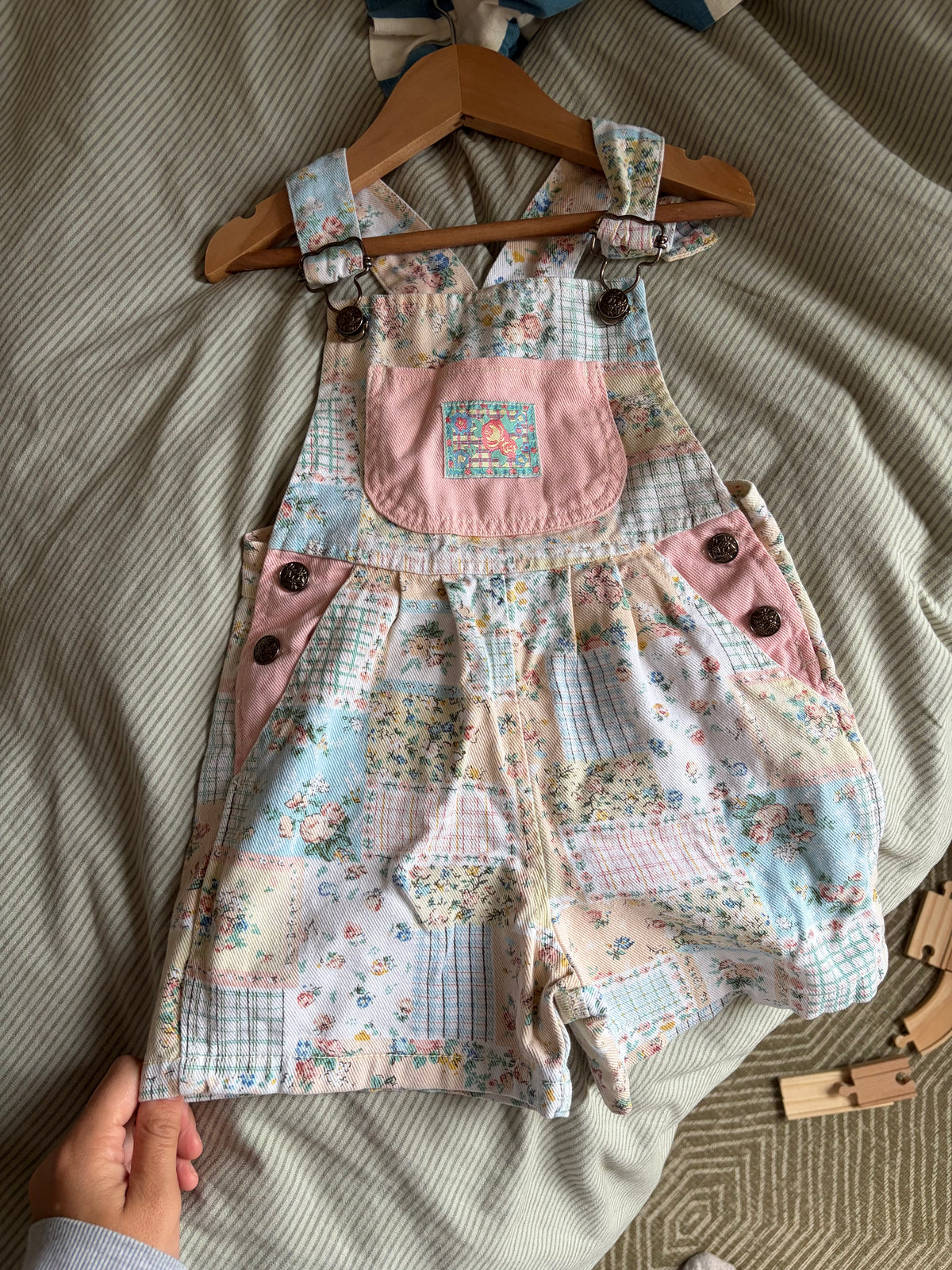 Vintage Patchwork Shortalls