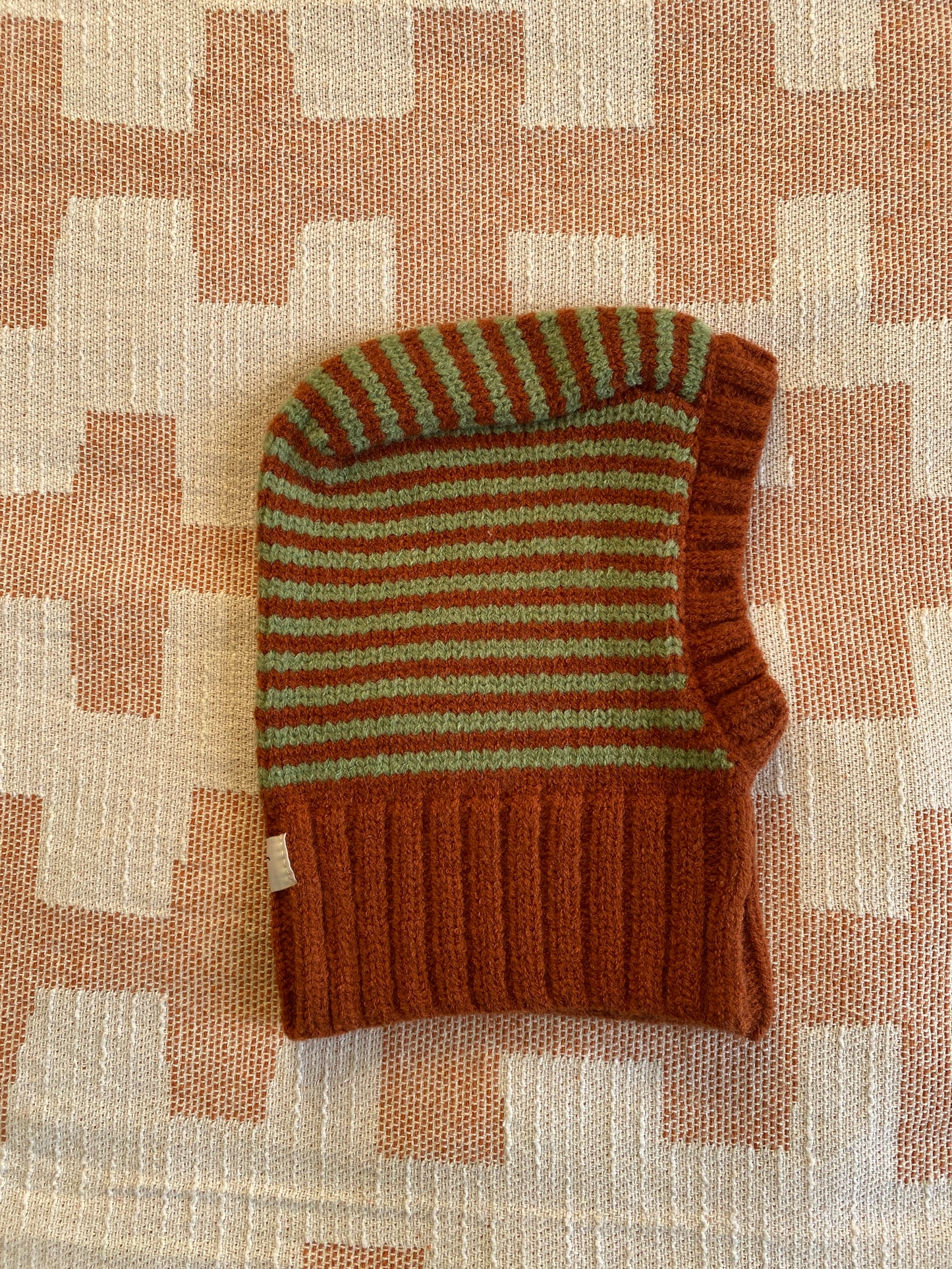 Koa Knitted Balaclava Brown & Green