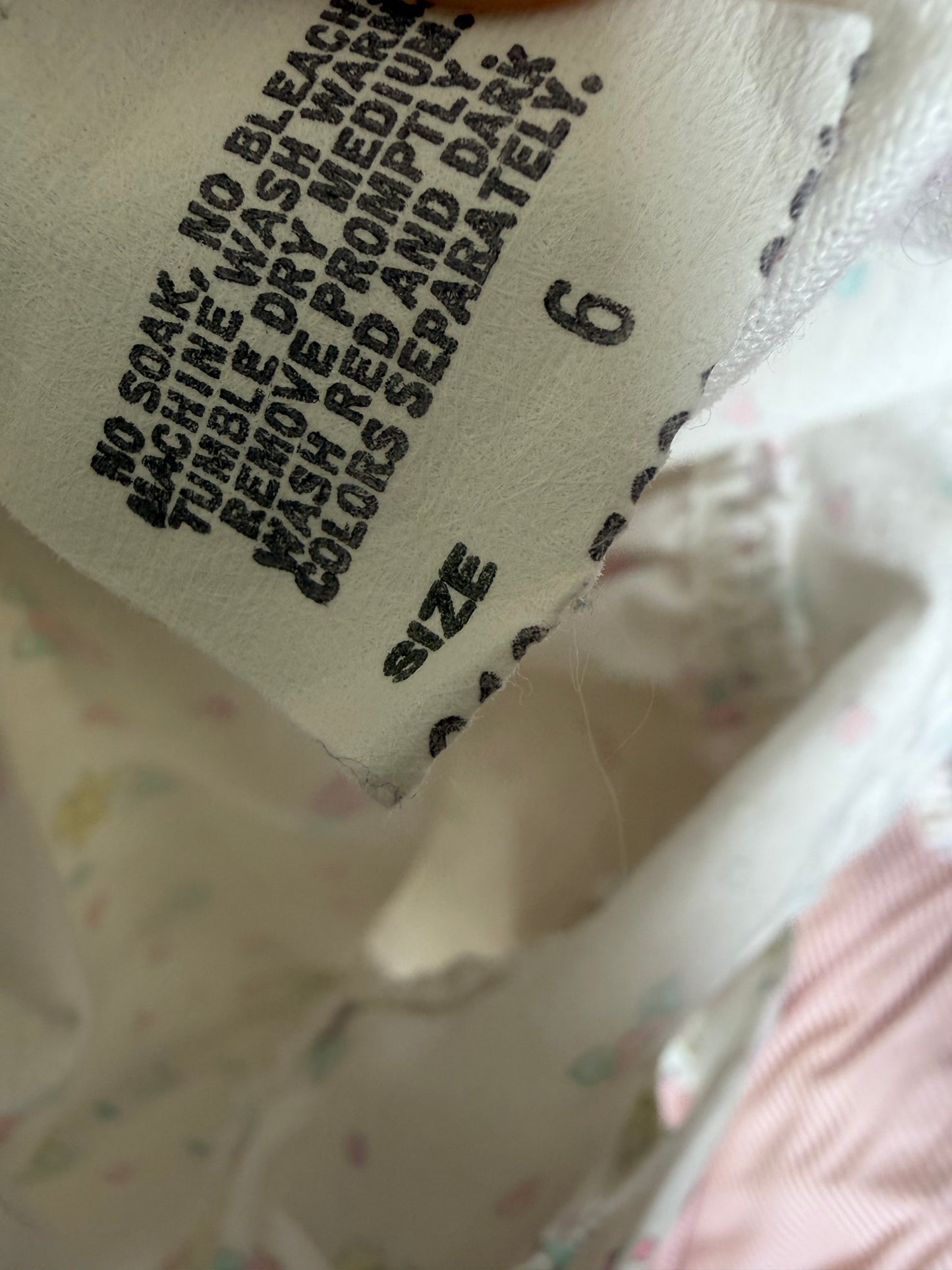 Vintage OshKosh Floral Pinafore Dress 6 Years