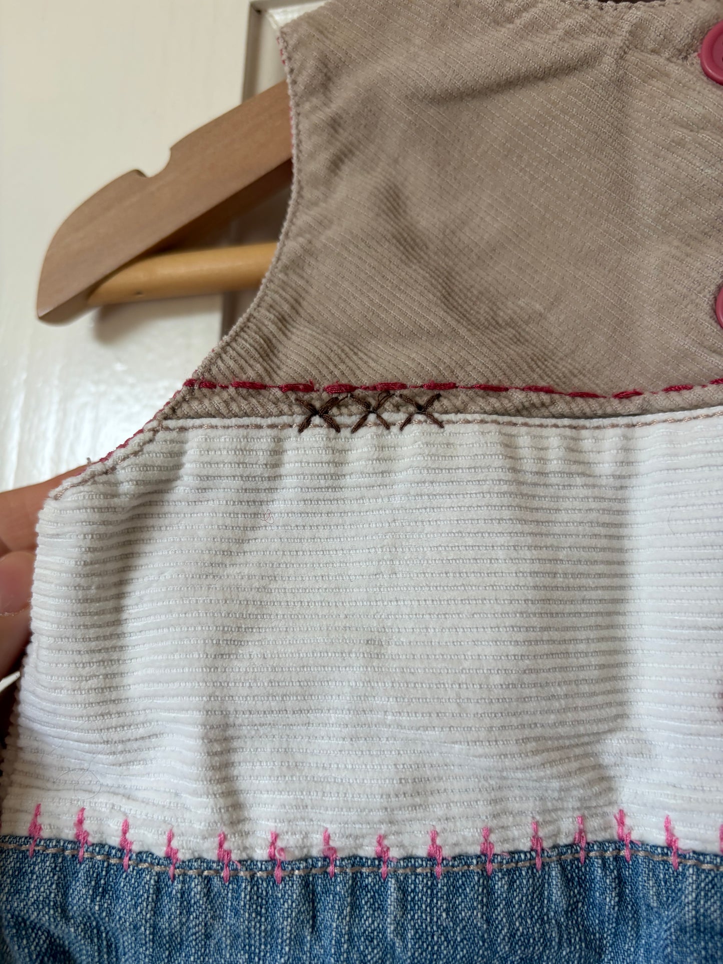 Vintage Patchwork Floral Dress