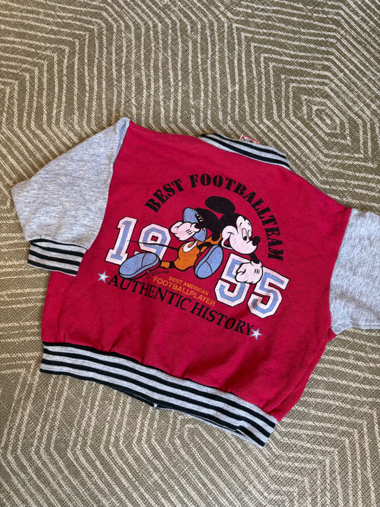 Vintage 90s Mickey Mouse Varsity Jumper 6-12 Months
