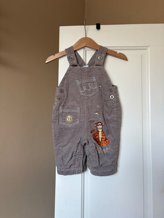 Vintage Winnie the Pooh Tigger Cord Dungarees 0-3 Months