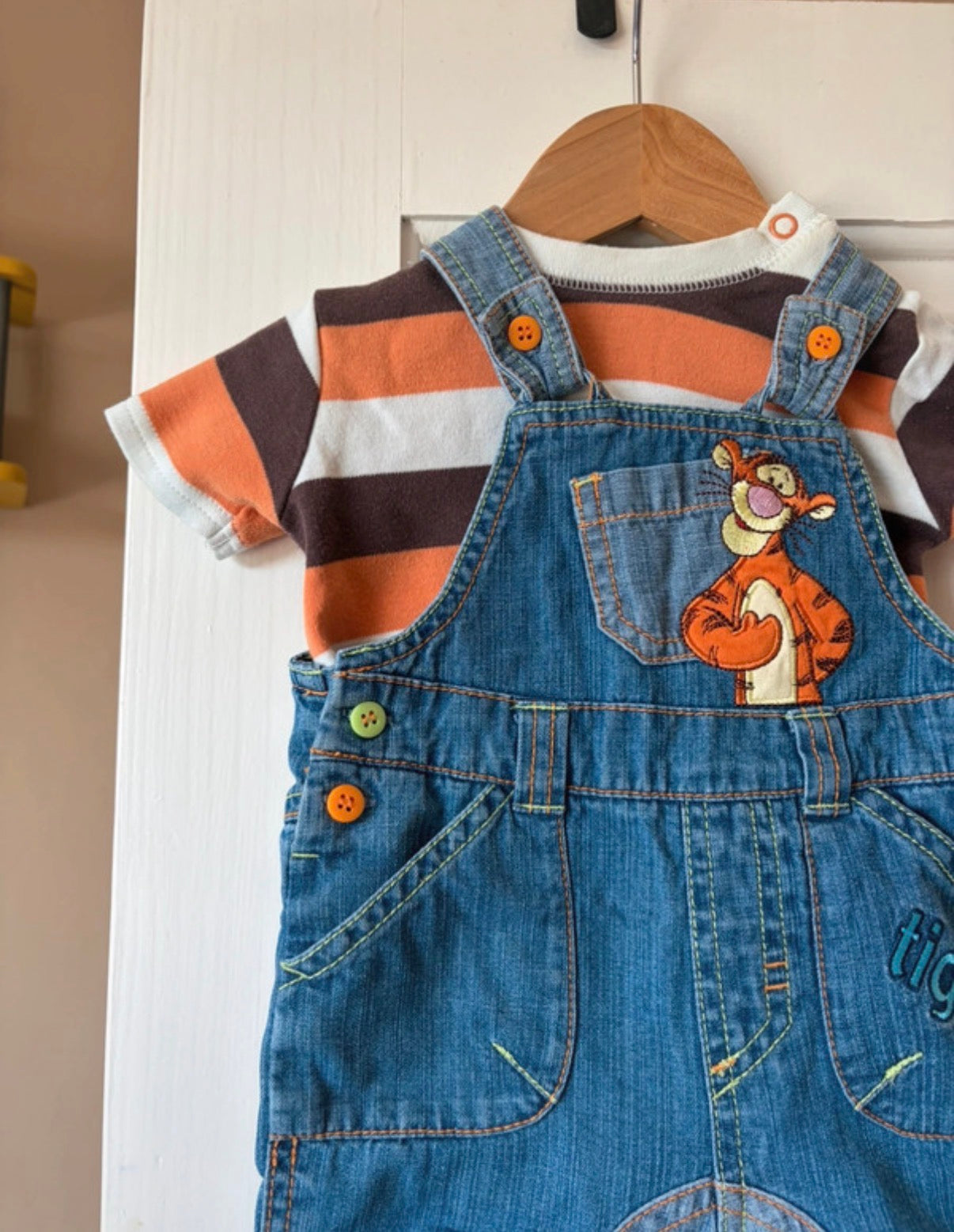 Vintage Tigger Shortalls & Top 3-6 Months