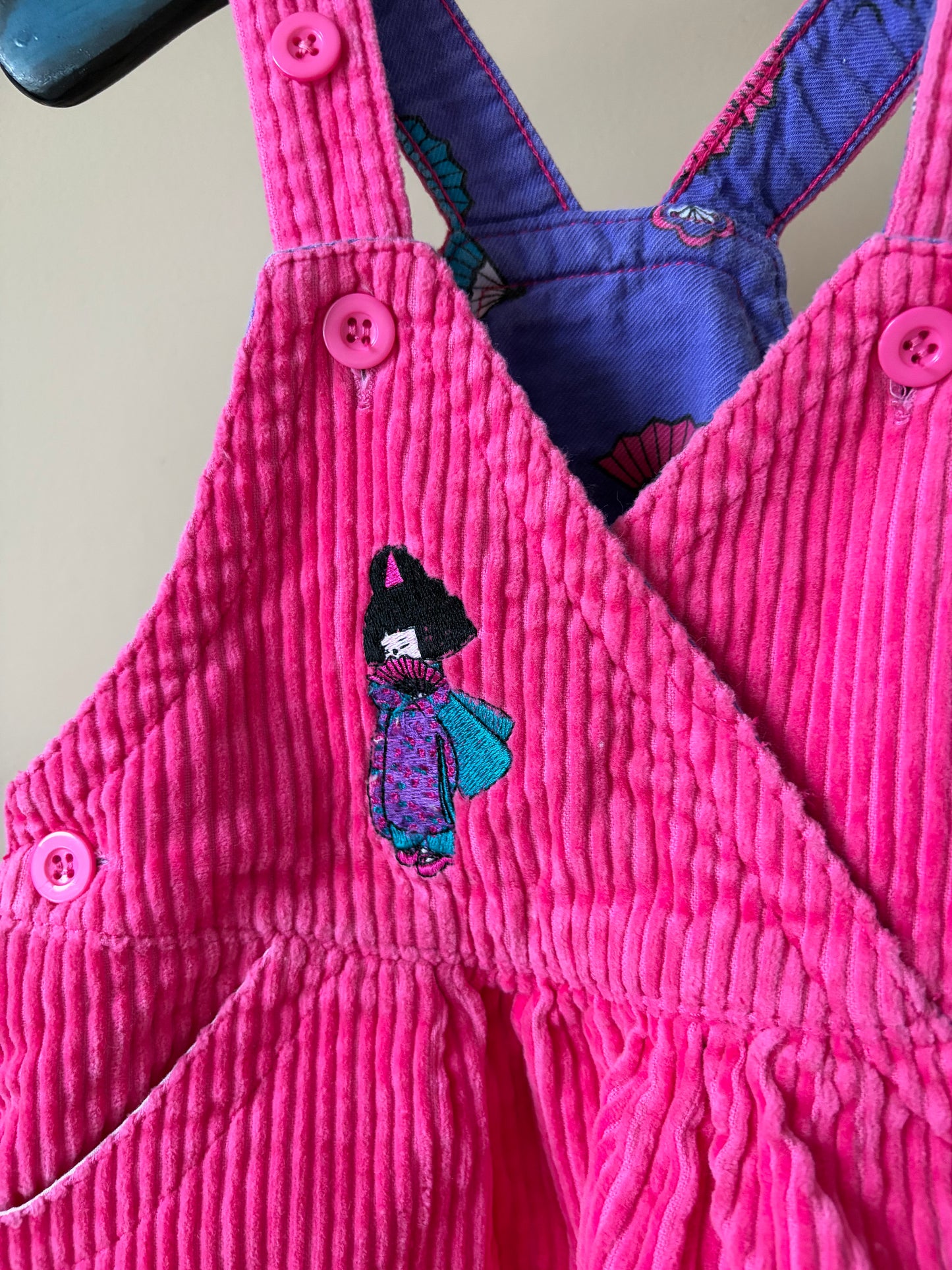 Vintage Corduroy Pinafore Dress 18-24 Months