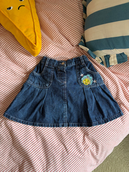 Vintage Y2K FiFi and the Flowertots Denim Skirt 3-4 Years
