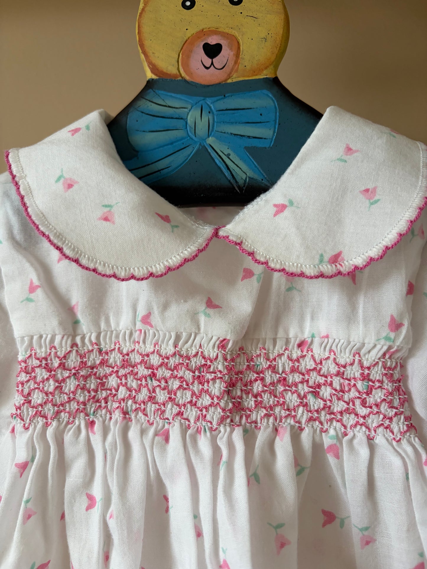 Vintage Smock Floral Dress 0-6 Months