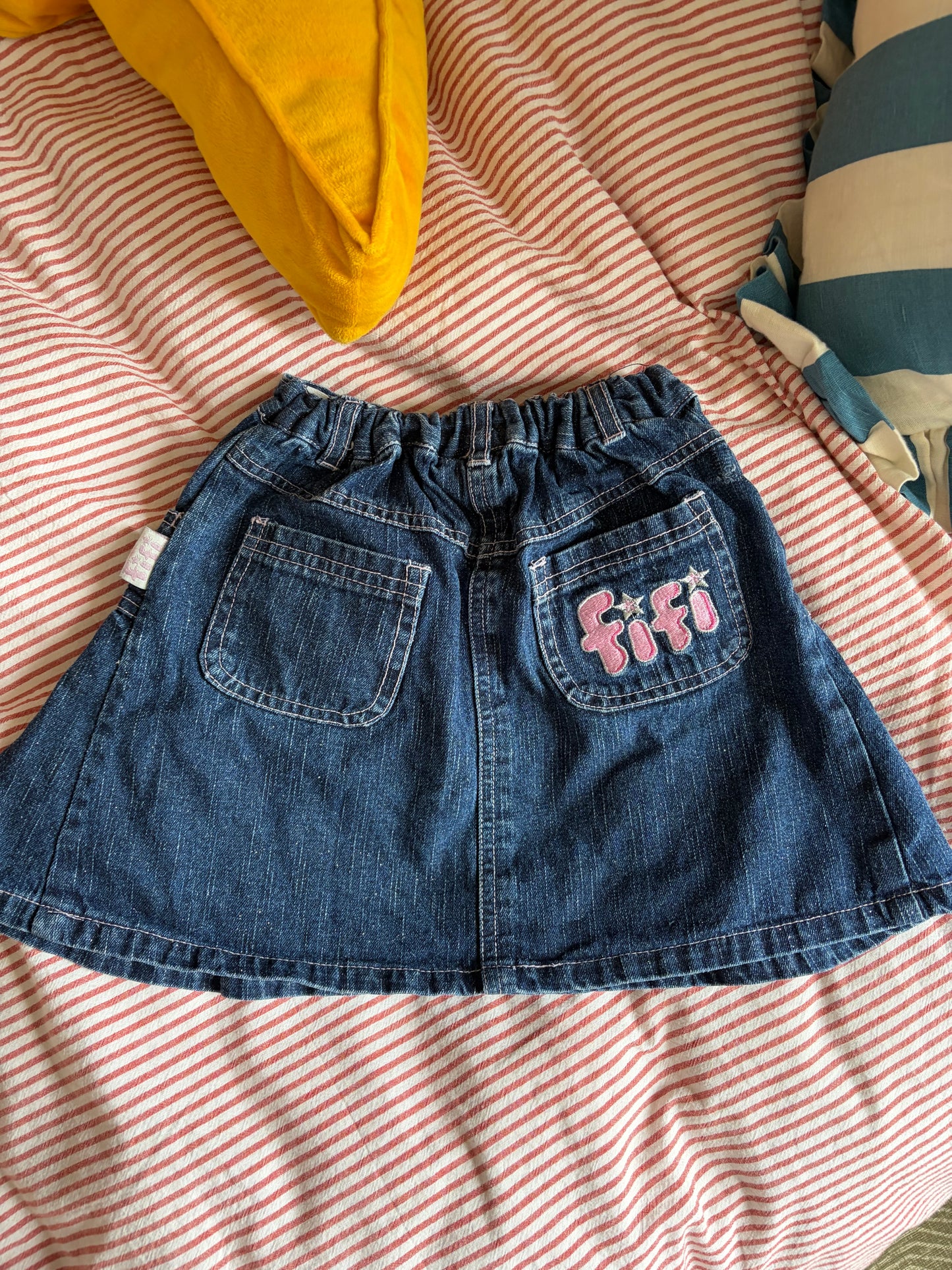 Vintage Y2K FiFi and the Flowertots Denim Skirt 3-4 Years