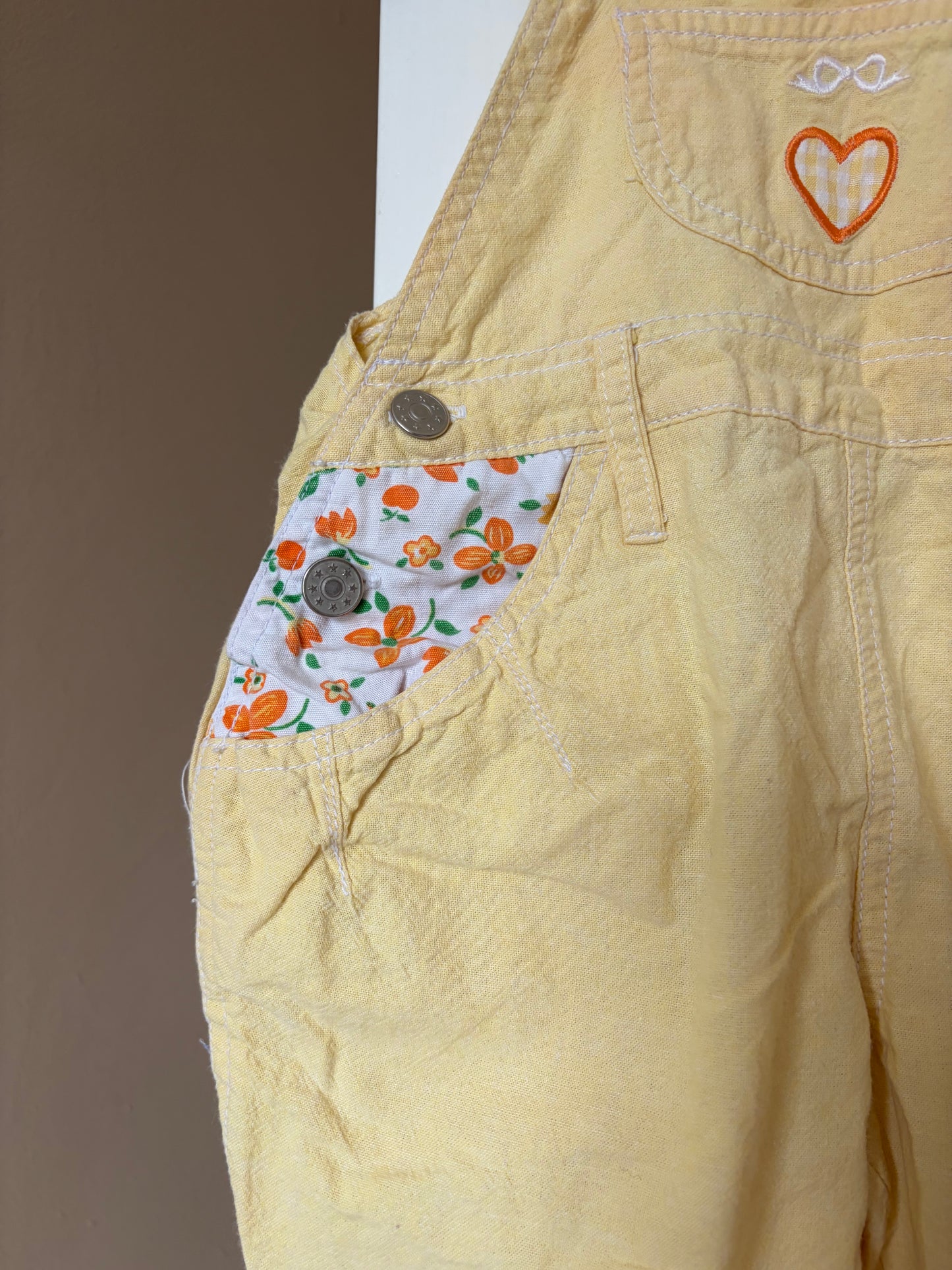 Vintage Bubble Gingham Dungarees 12-18 Months