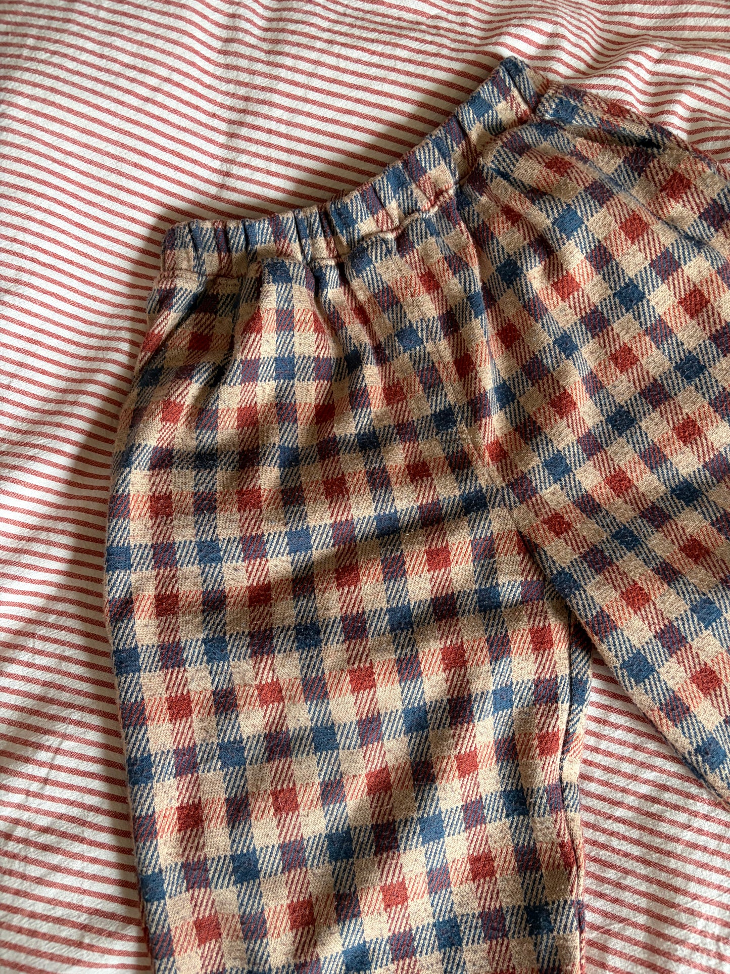 Vintage Checkerboard Harem Trousers 1-3 Years