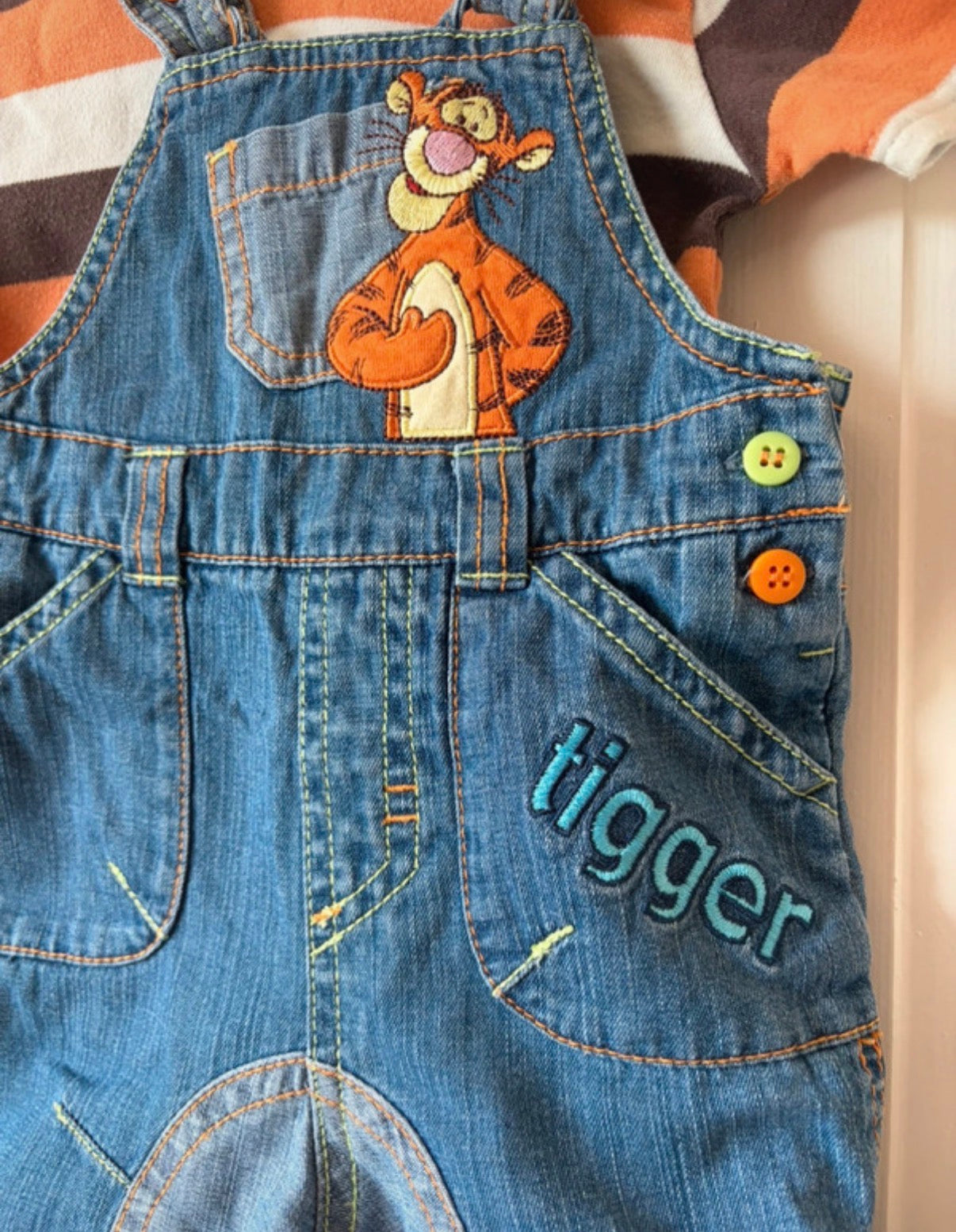 Vintage Tigger Shortalls & Top 3-6 Months