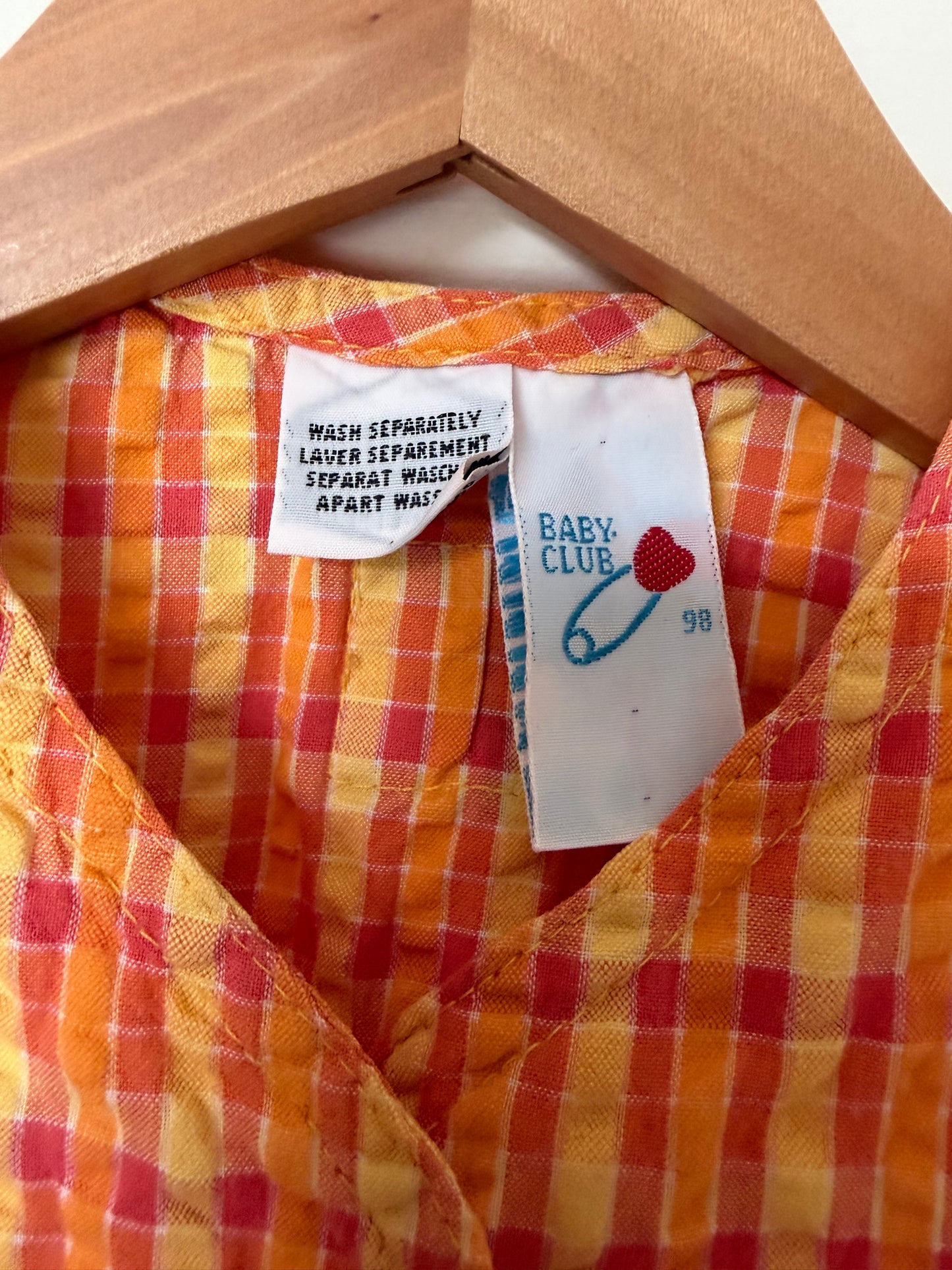 Vintage Plaid Summer Dress 3 Years
