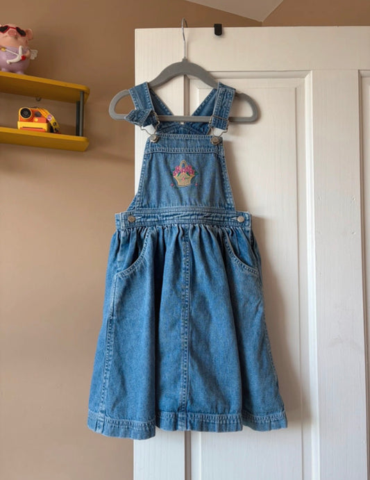 Vintage Mothercare Denim Pinafore Dress