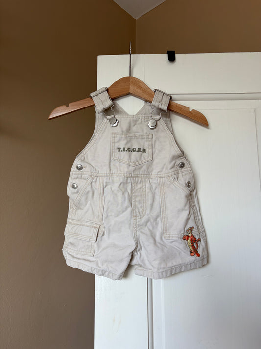 Vintage Winnie the Pooh T.I.G.G.E.R Beige Shortalls