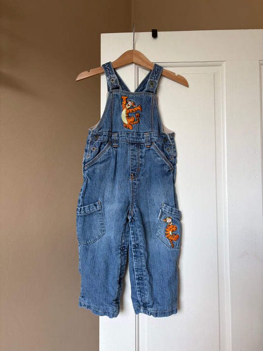 Vintage Winnie the Pooh Tigger Dungarees 12-18 Months