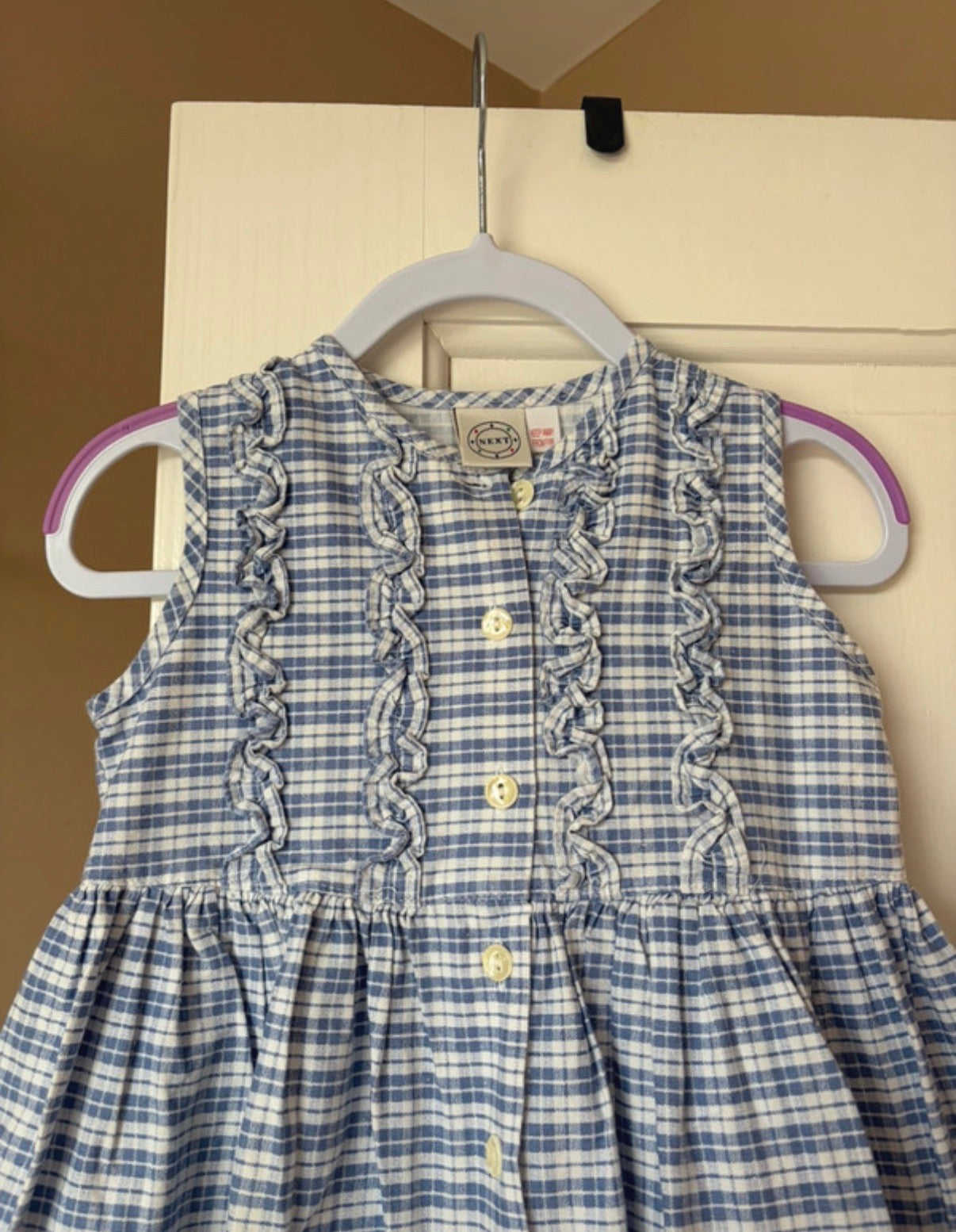 Vintage Gingham Dress 12-18 Months
