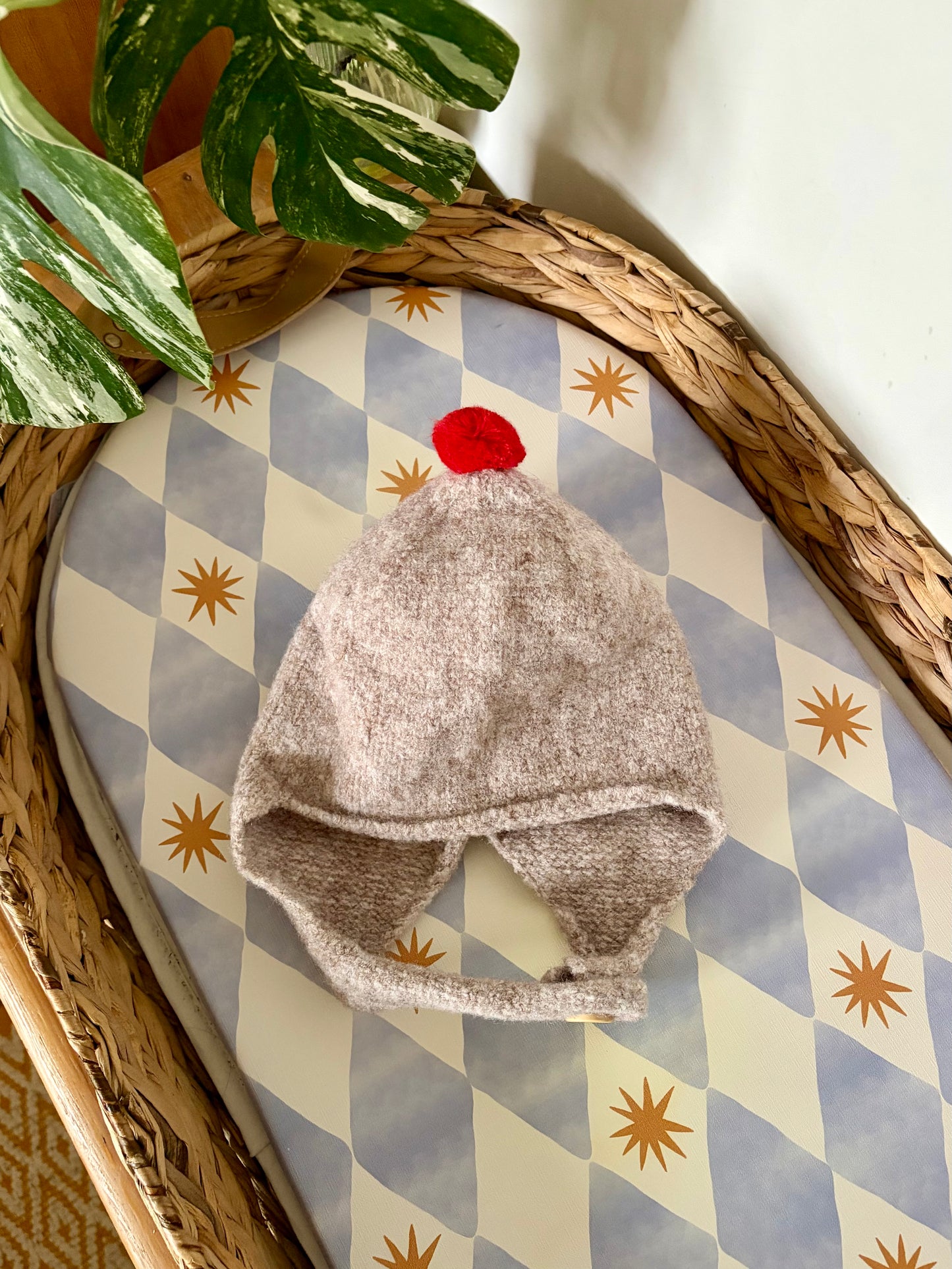 Harper Bobble Bonnet - Grey