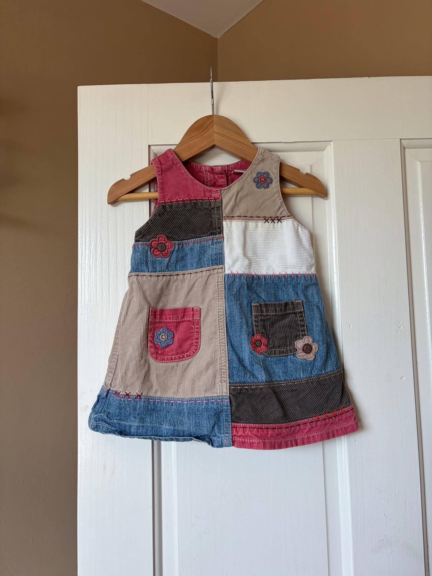 Vintage Patchwork Floral Dress