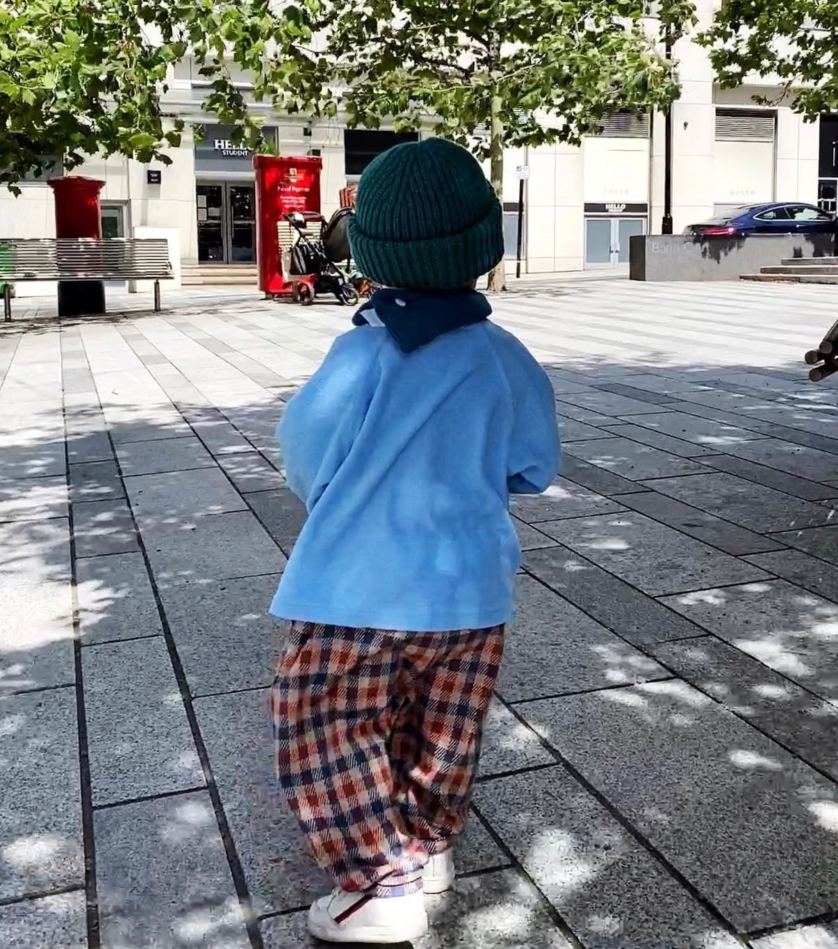 Vintage Checkerboard Harem Trousers 1-3 Years