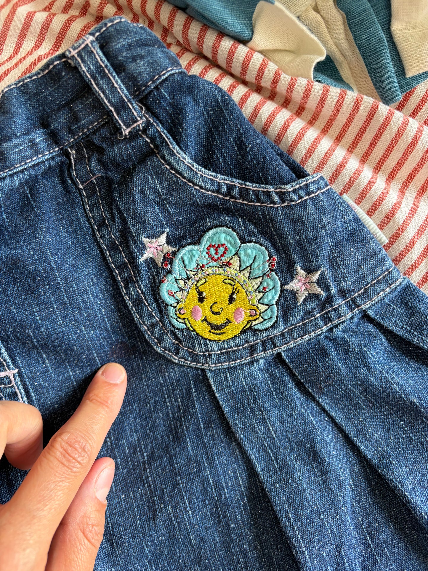 Vintage Y2K FiFi and the Flowertots Denim Skirt 3-4 Years