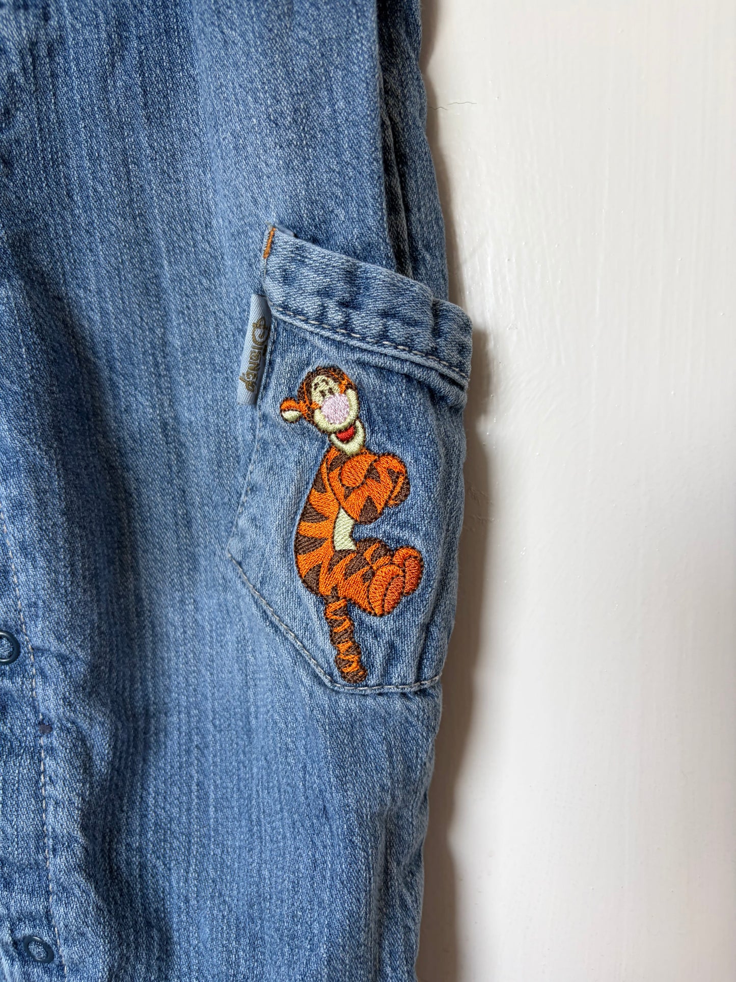 Vintage Winnie the Pooh Tigger Dungarees 12-18 Months