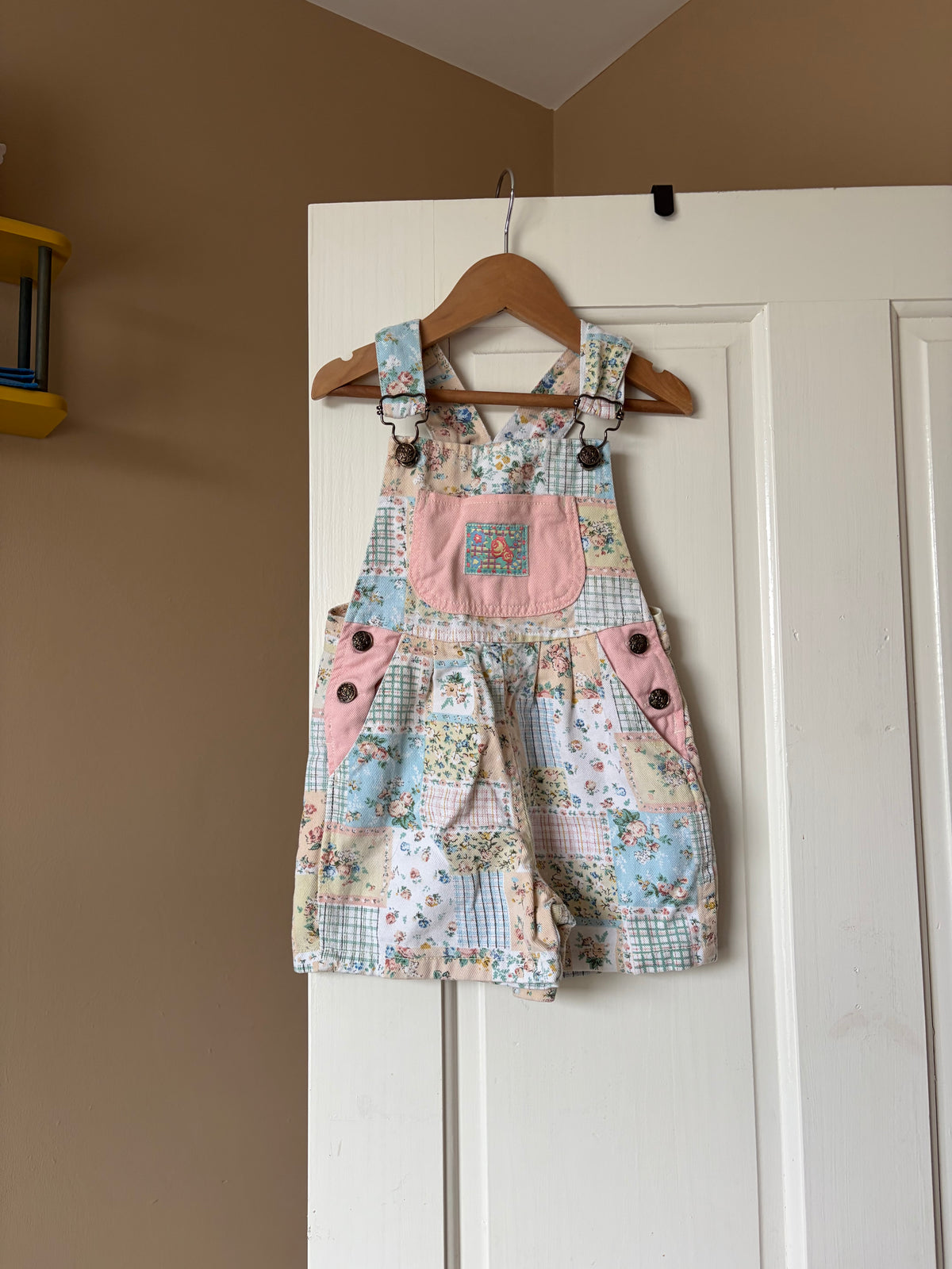 Vintage Patchwork Shortalls
