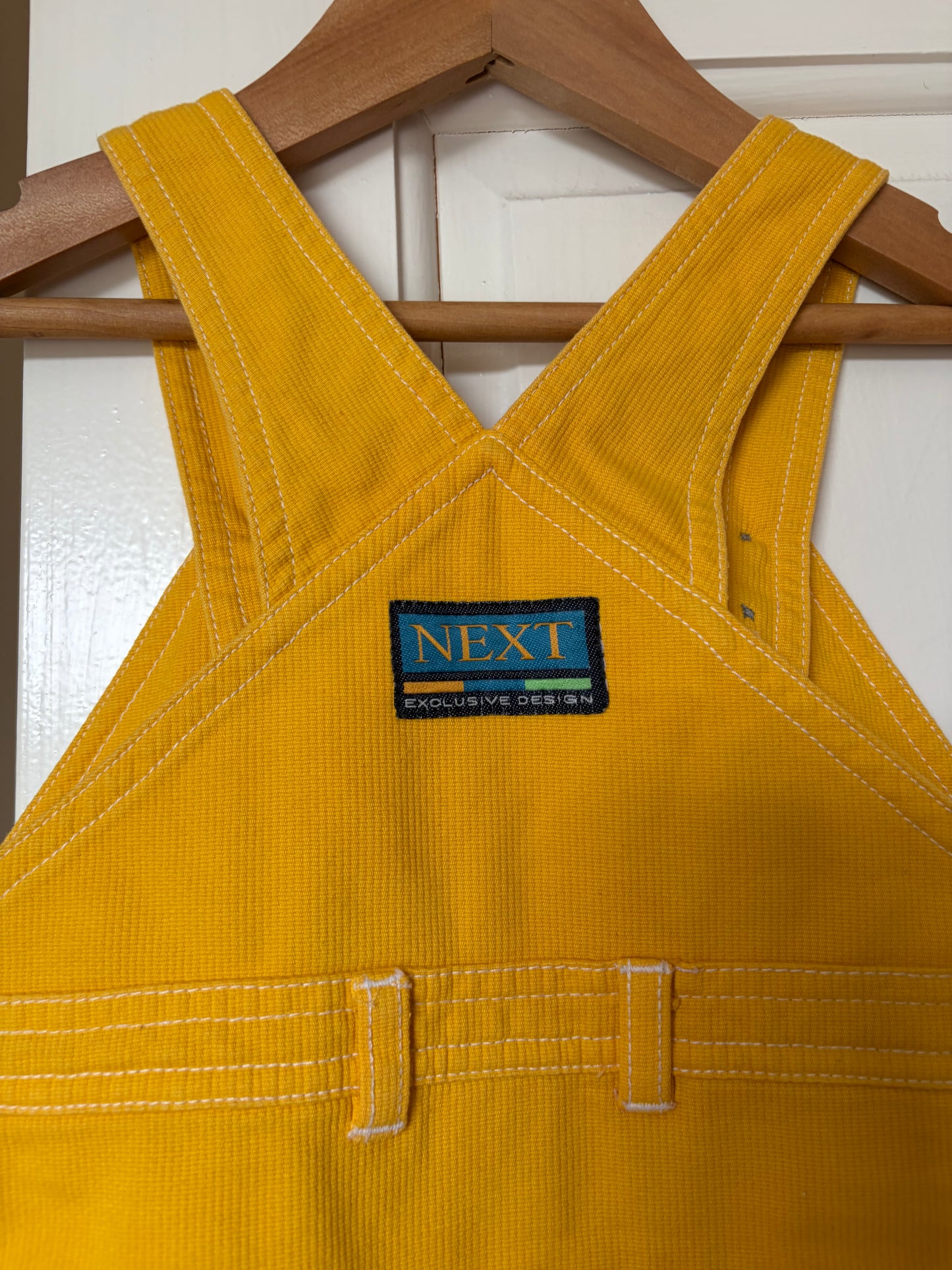 Vintage Yellow Wide Leg Shortalls 18-24 Months