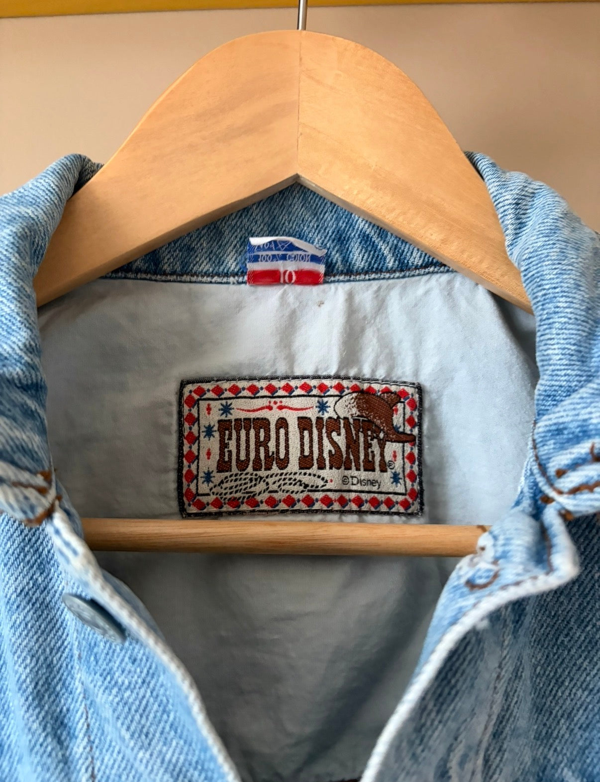 Rare Vintage Euro Disney Denim Jacket - 10-12 Years