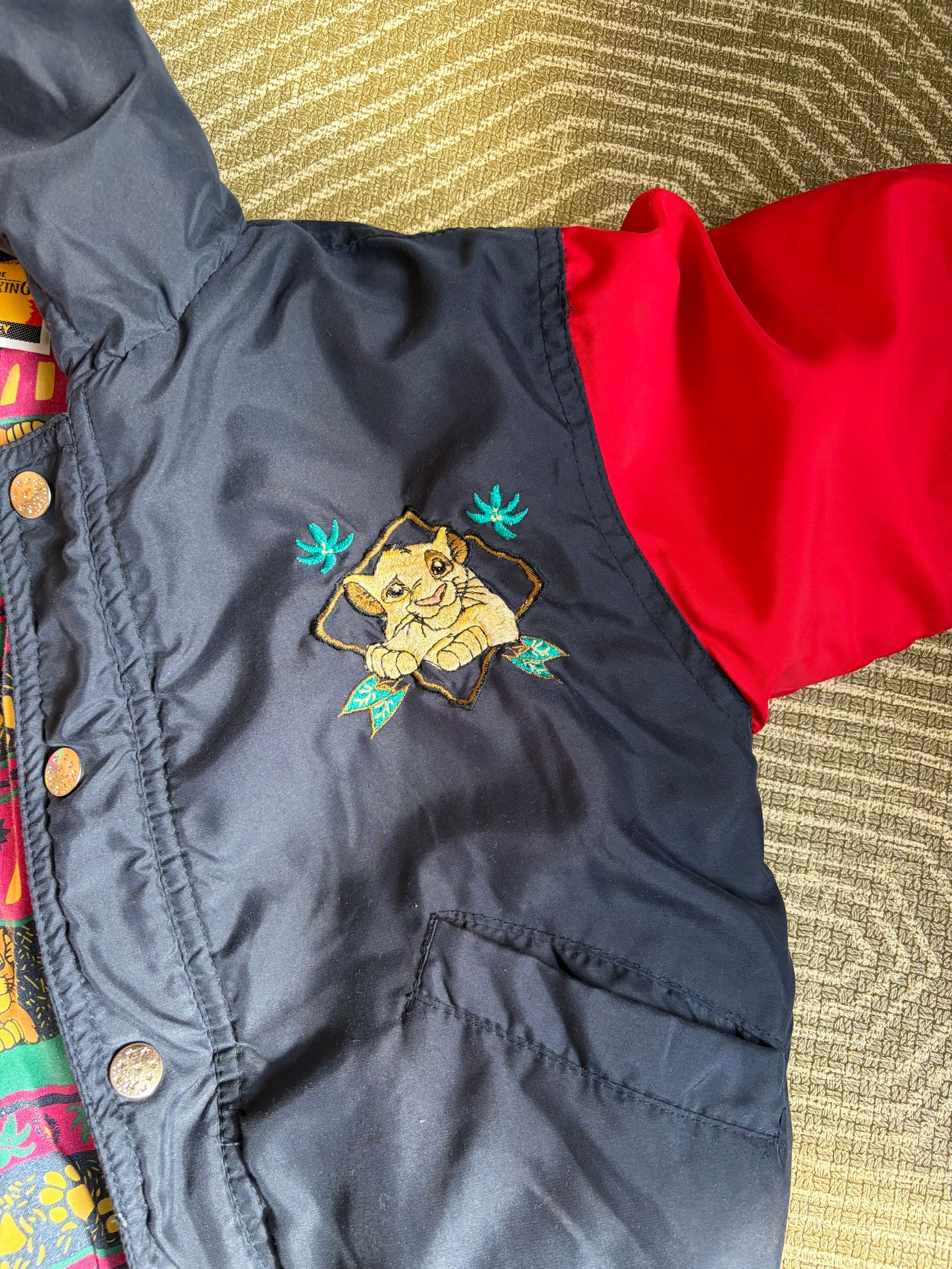Vintage Rare The Lion King Bomber Jacket 3-4 Years Old