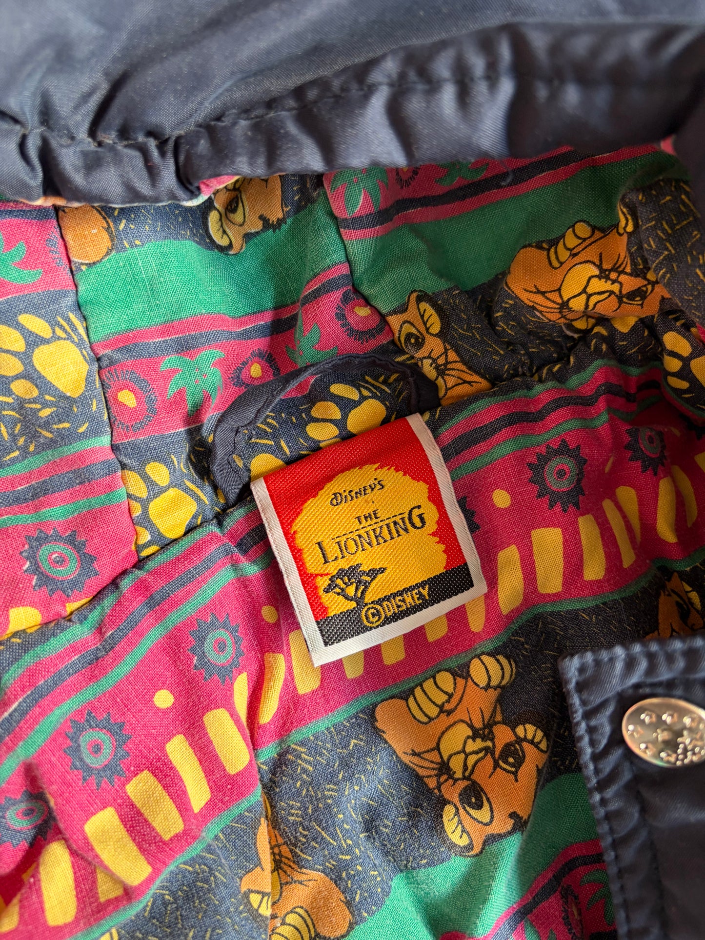 Vintage Rare The Lion King Bomber Jacket 3-4 Years Old