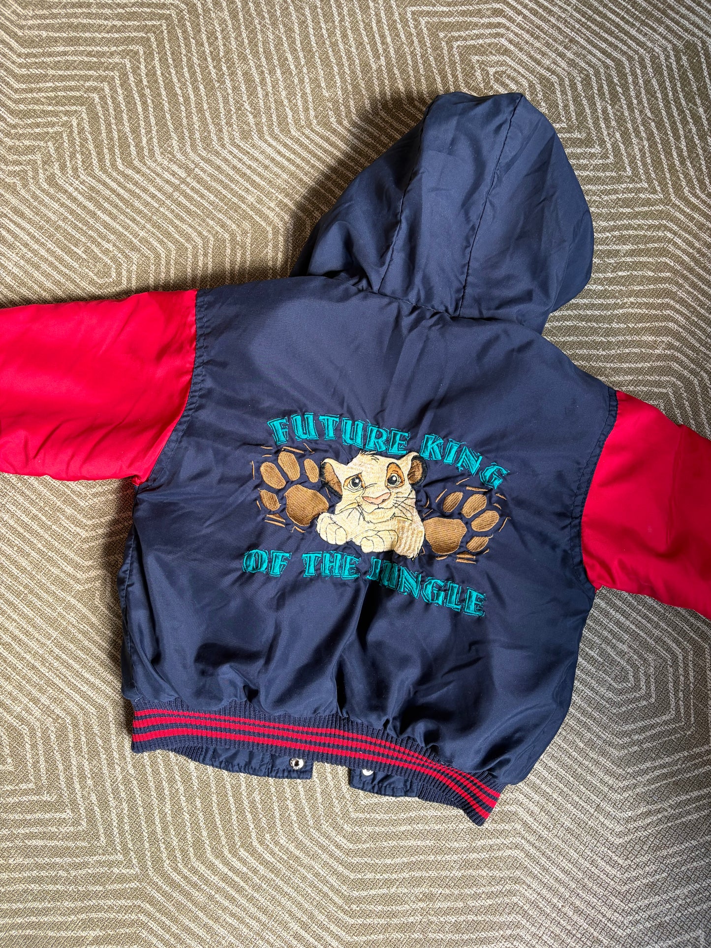 Vintage Rare The Lion King Bomber Jacket 3-4 Years Old
